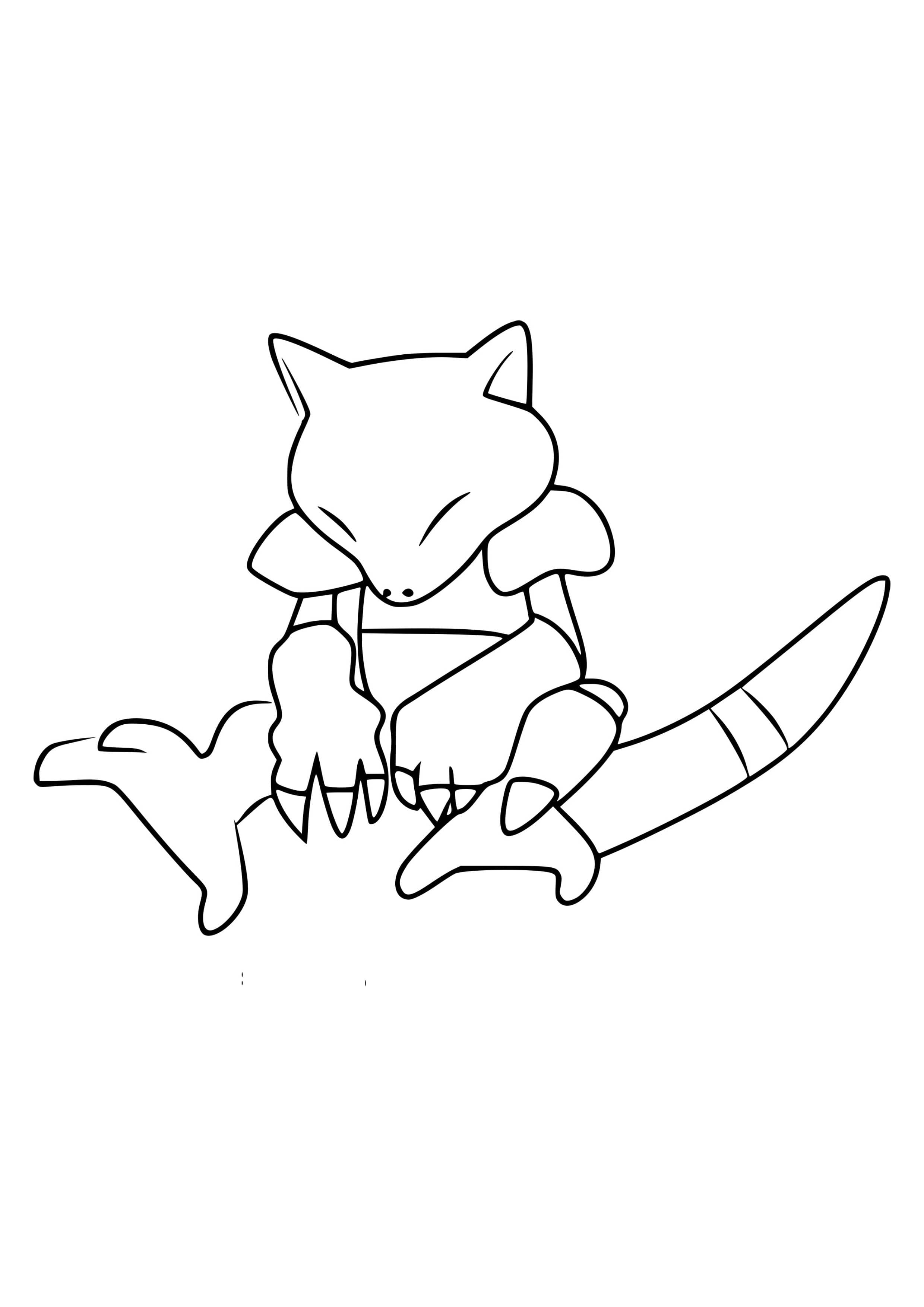 Página para colorear Abra (A4) para imprimir