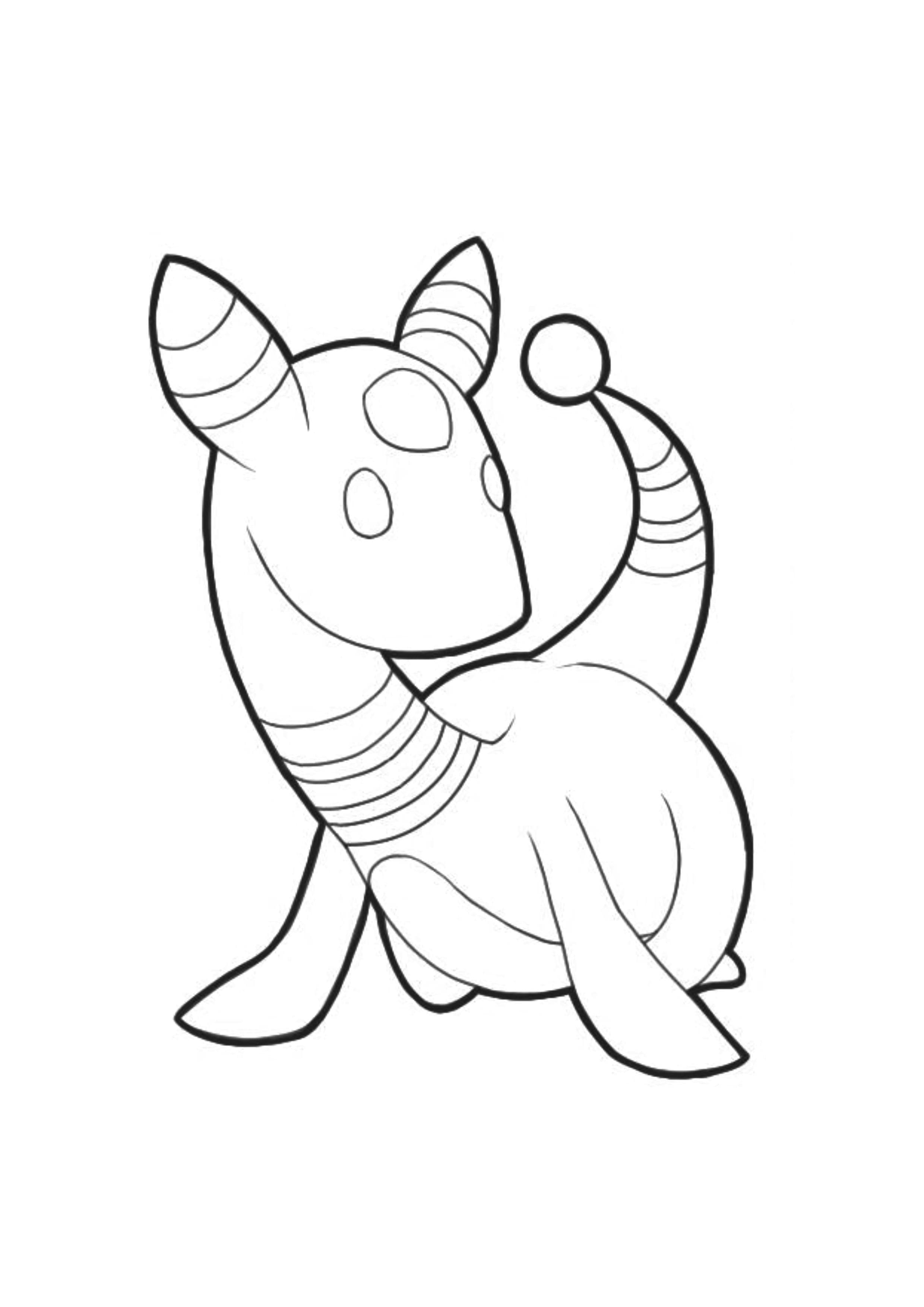 Página para colorear Ampharos (A4) para imprimir