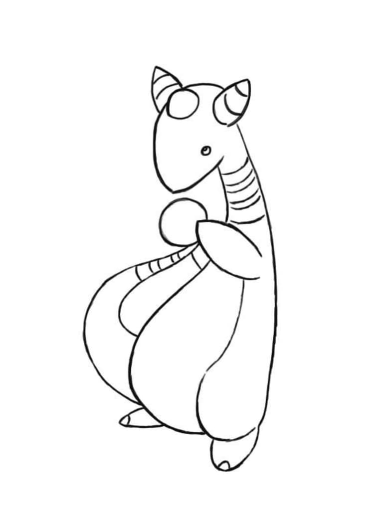 Página para colorear Ampharos (A4) para imprimir