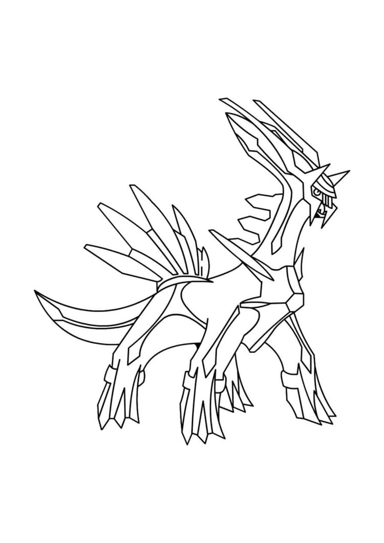 Página para colorear Arceus (A4) para imprimir