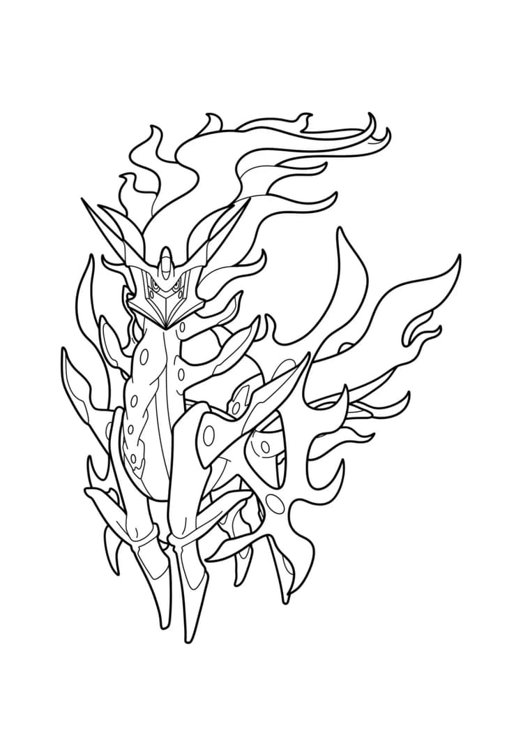 Página para colorear Arceus (A4) para imprimir