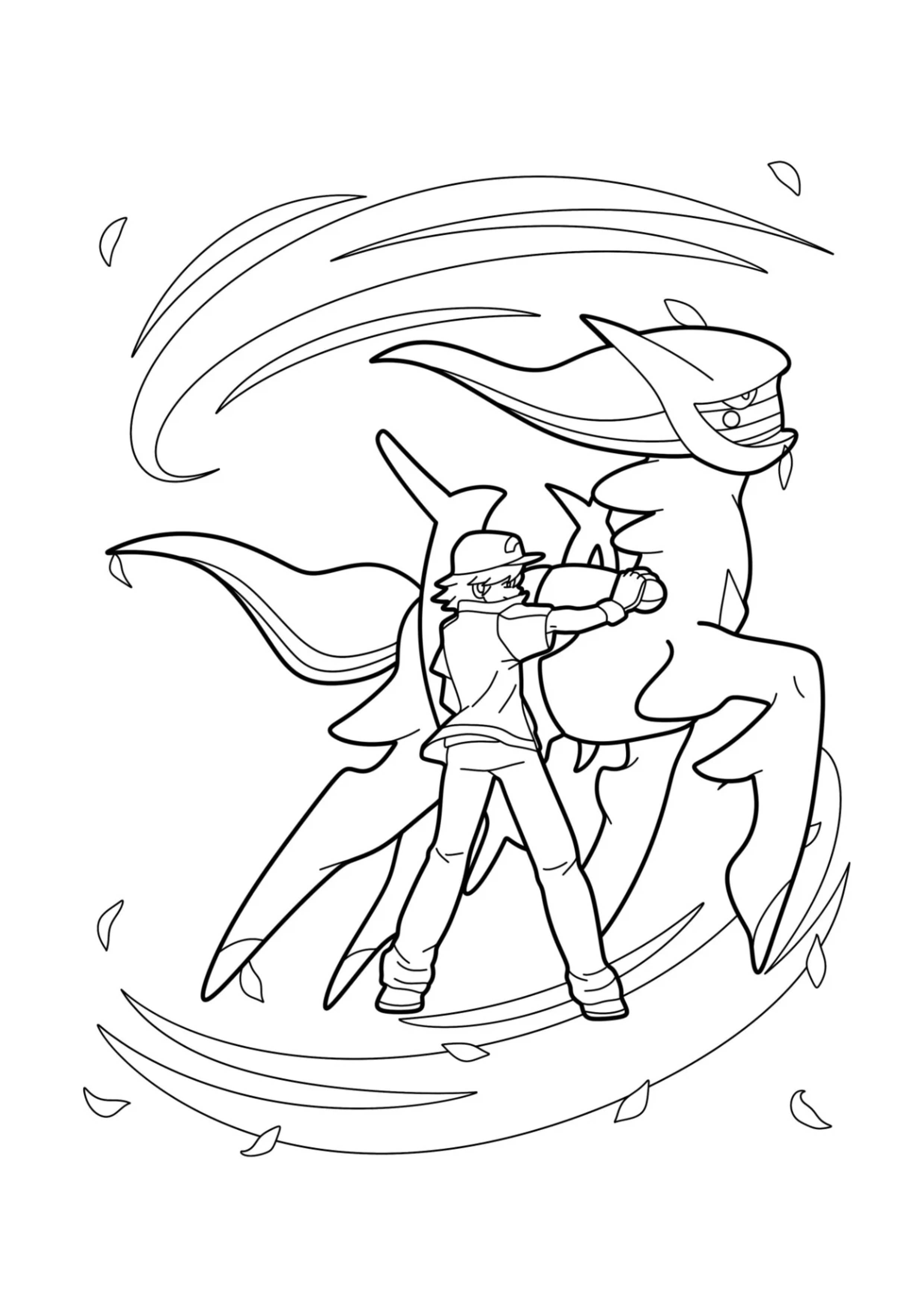 Página para colorear Arceus (A4) para imprimir