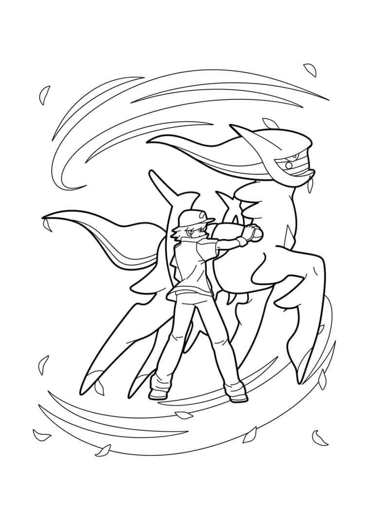 Página para colorear Arceus (A4) para imprimir