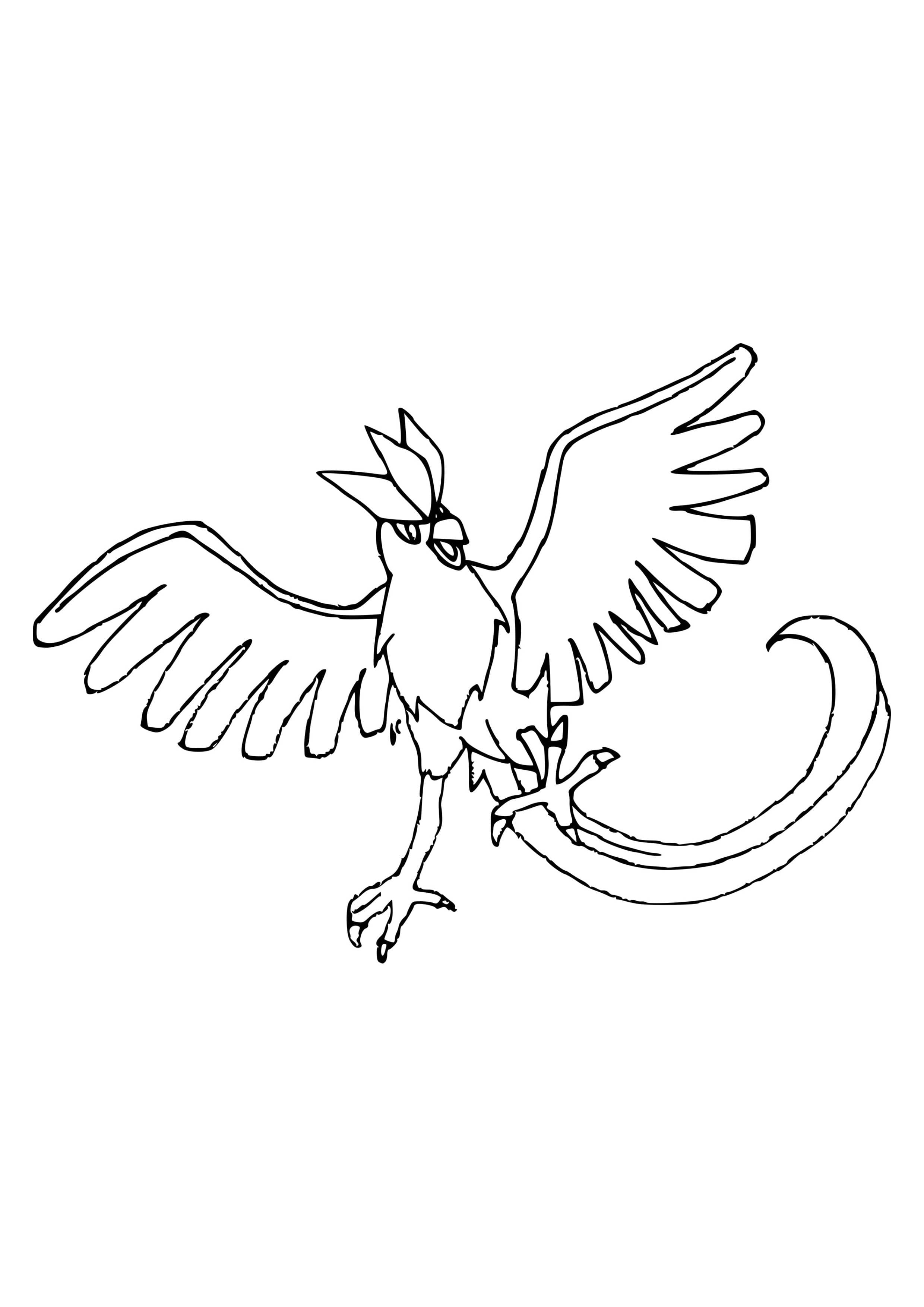 Página para colorear Articuno (A4) para imprimir