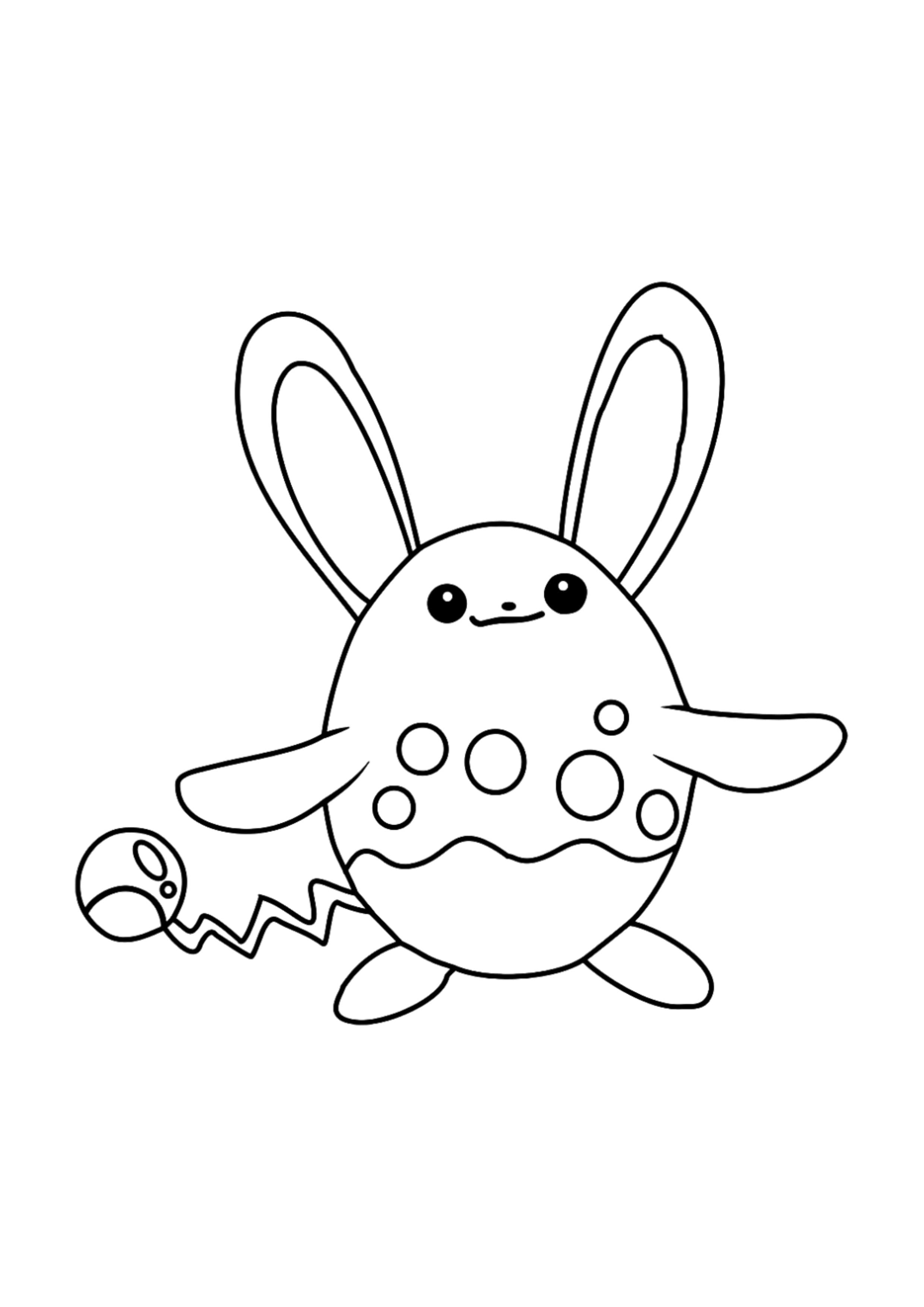Página para colorear Azumarill (A4) para imprimir