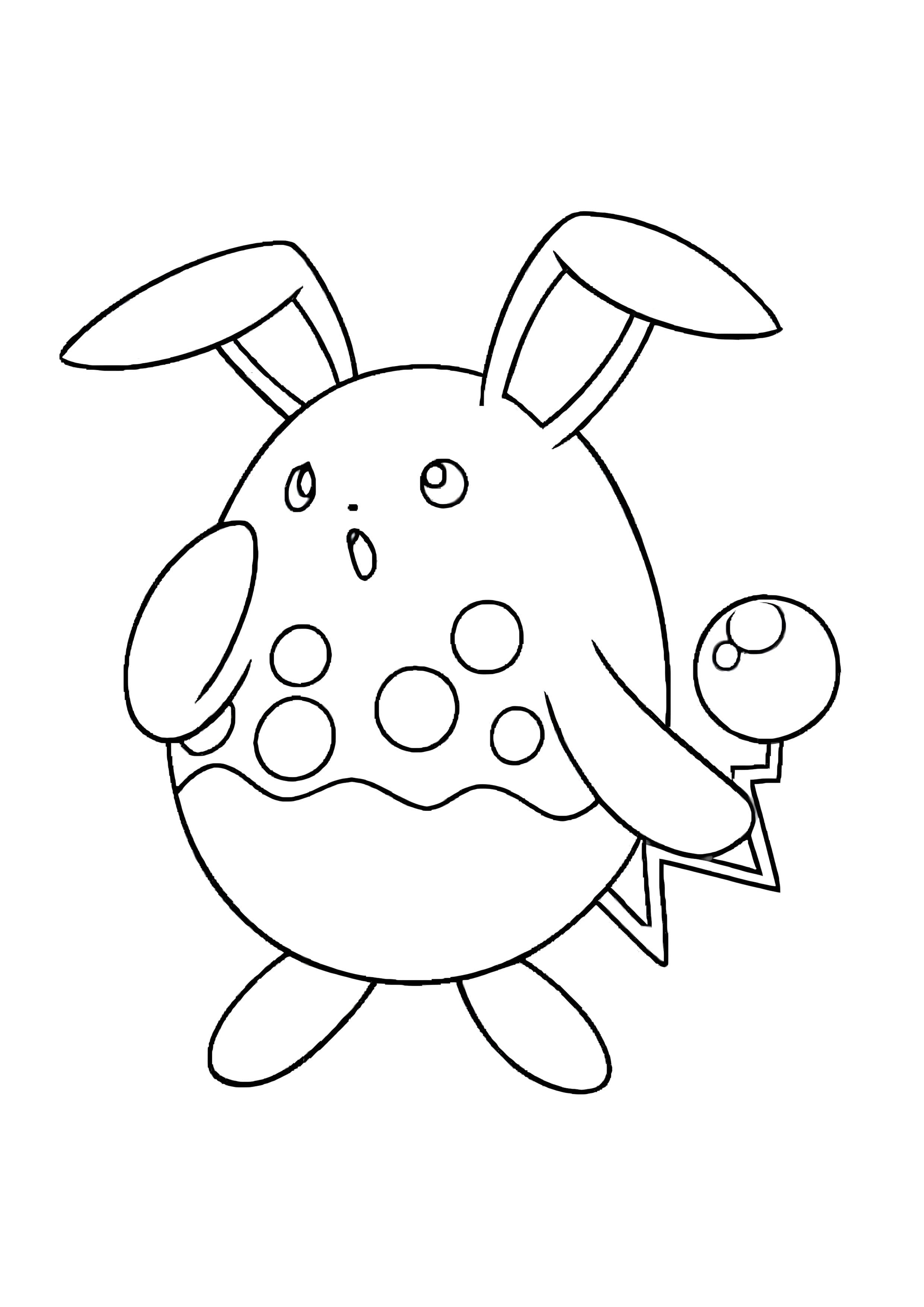 Página para colorear Azumarill (A4) para imprimir