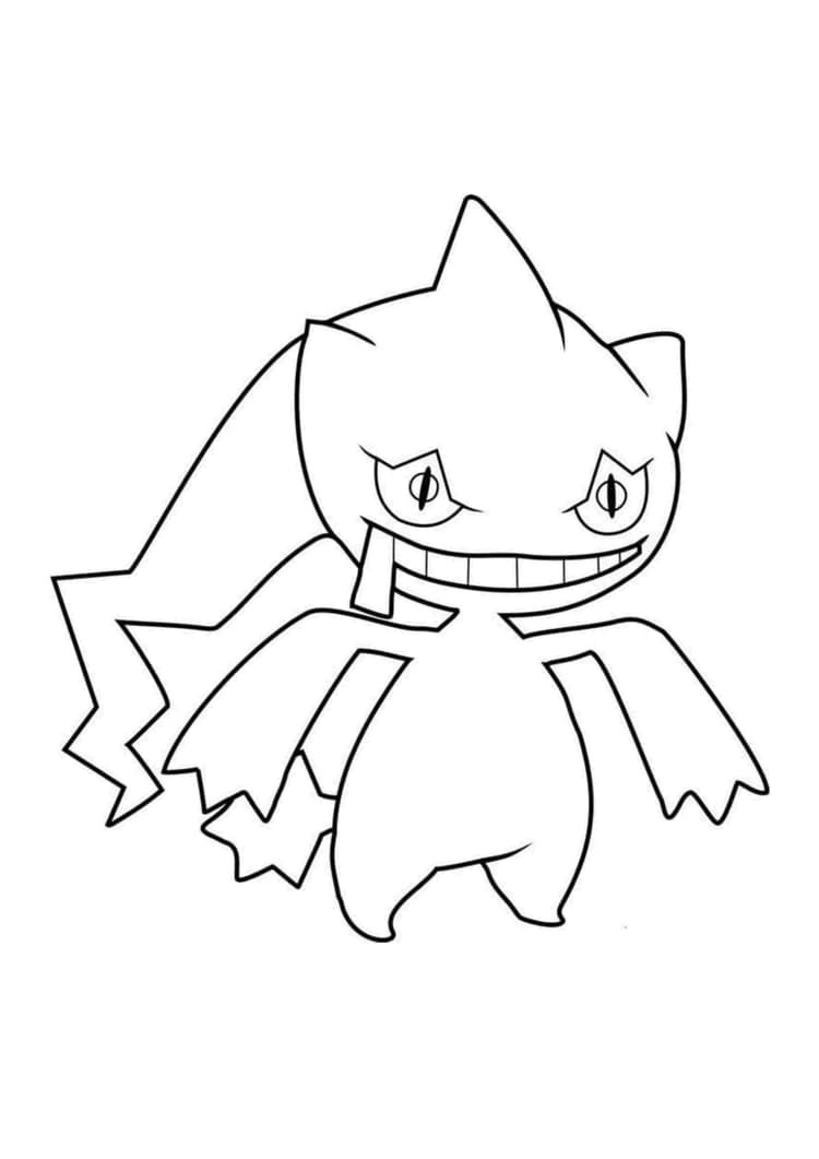Página para colorear Banette (A4) para imprimir