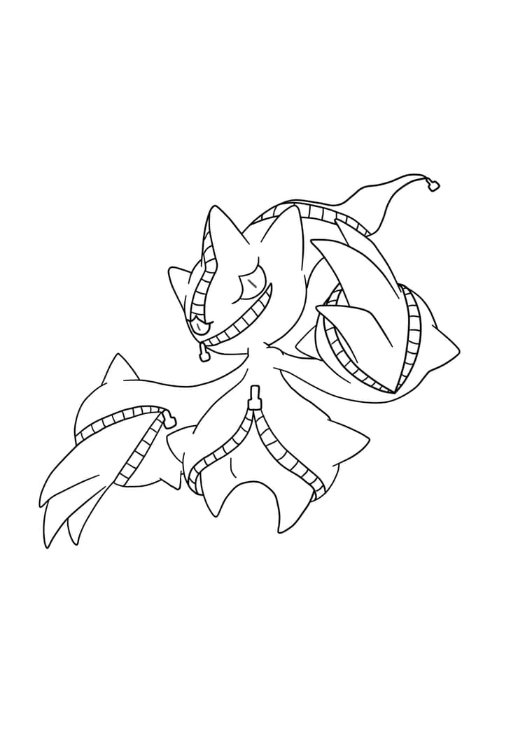 Página para colorear Banette (A4) para imprimir