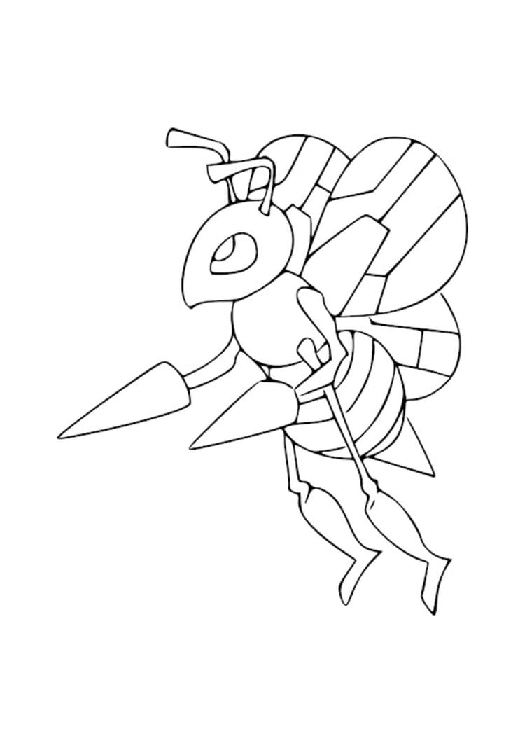 Página para colorear Beedrill (A4) para imprimir