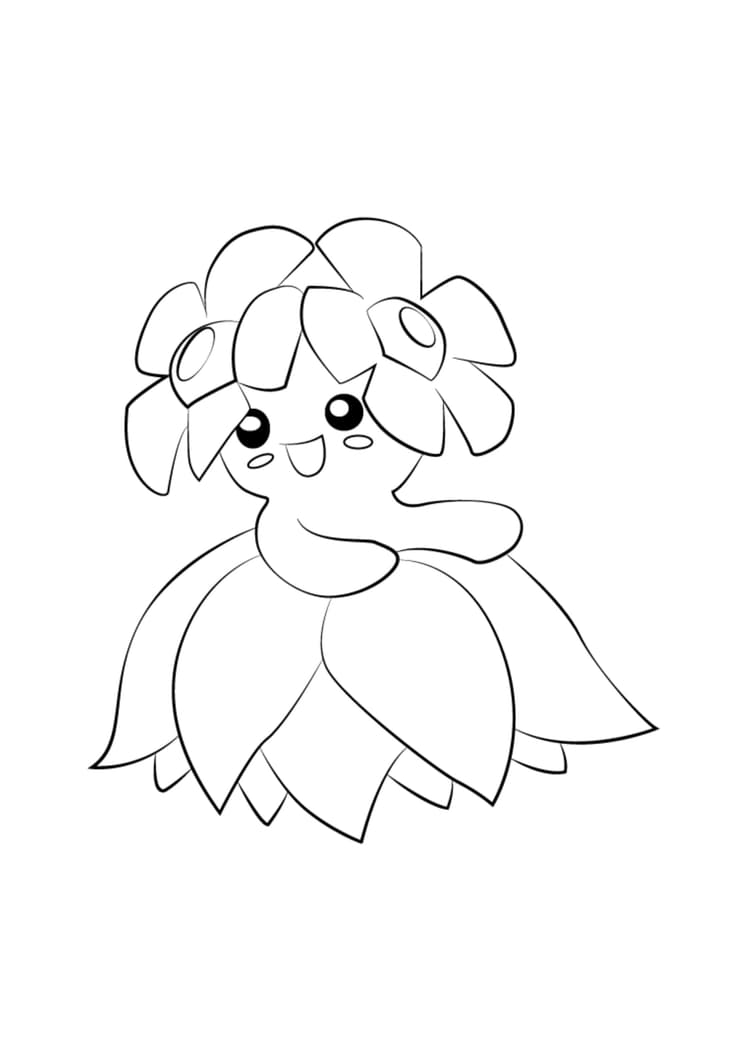 Página para colorear Bellossom (A4) para imprimir