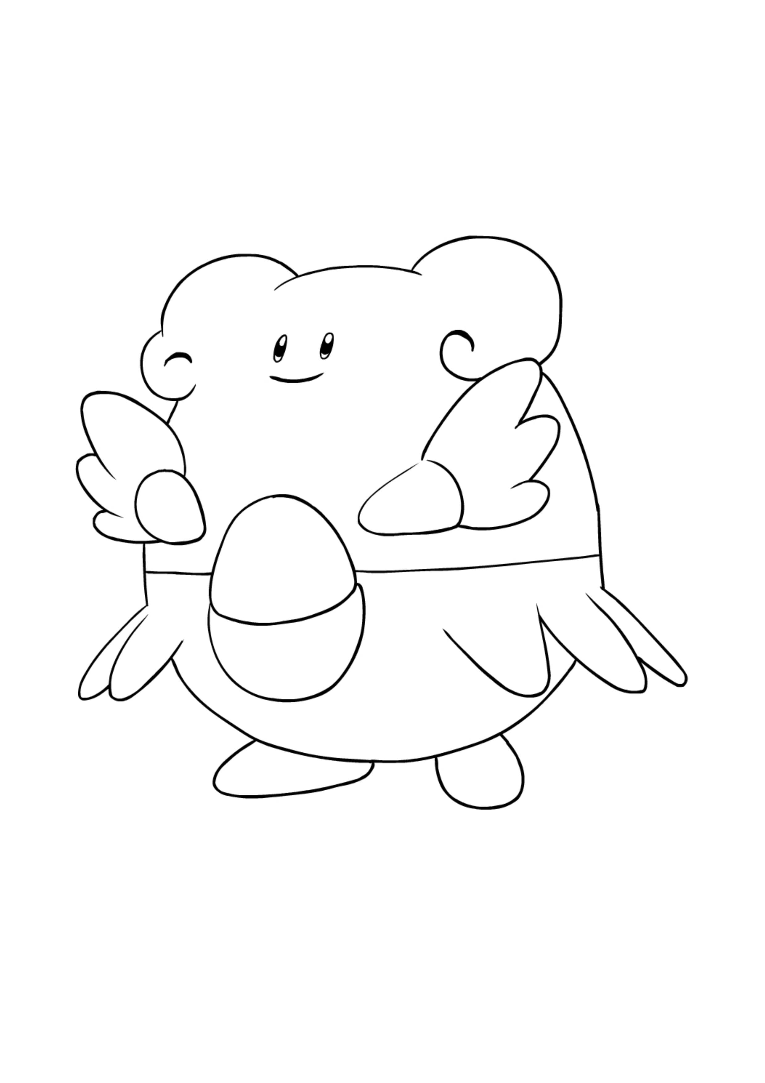 Página para colorear Blissey (A4) para imprimir