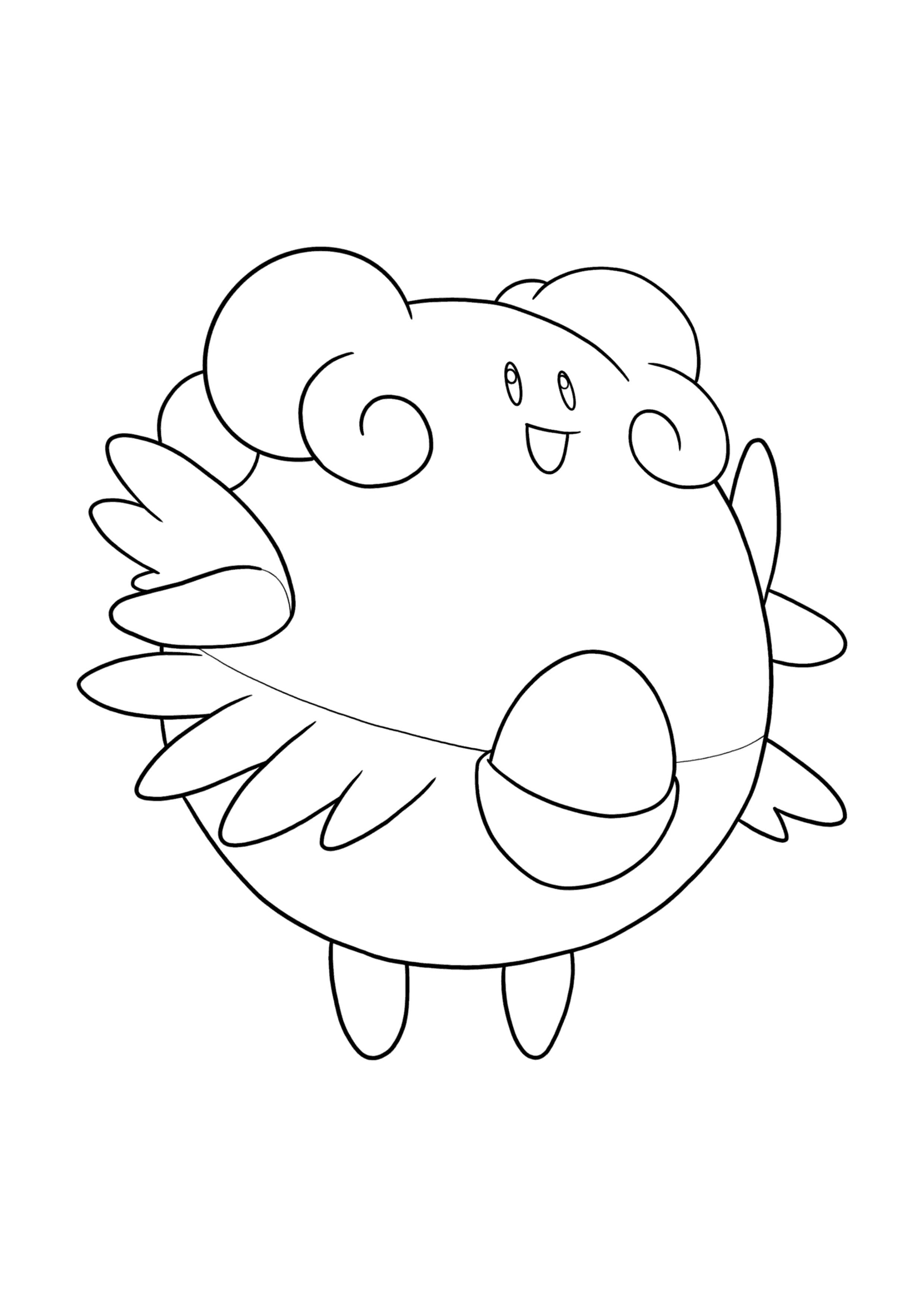 Página para colorear Blissey (A4) para imprimir