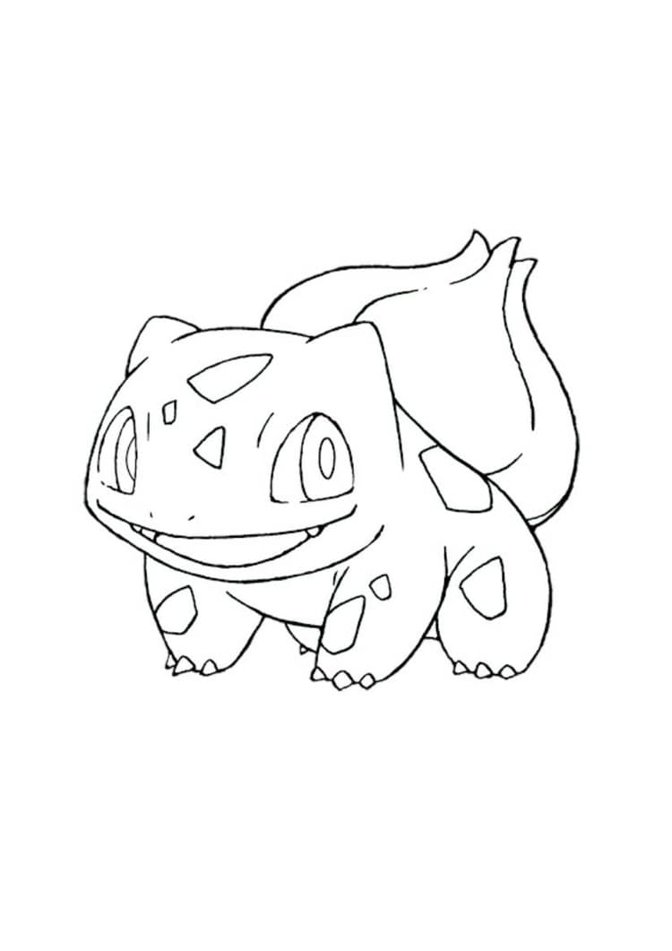Página para colorear Bulbasaur (A4) para imprimir