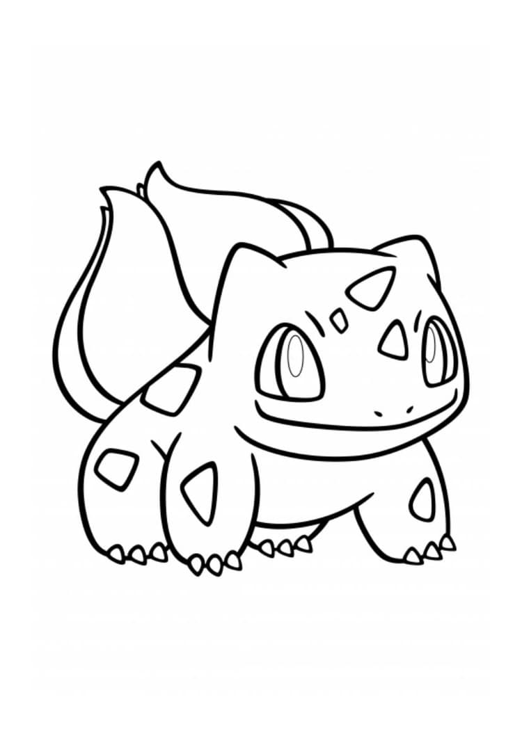 Página para colorear Bulbasaur (A4) para imprimir