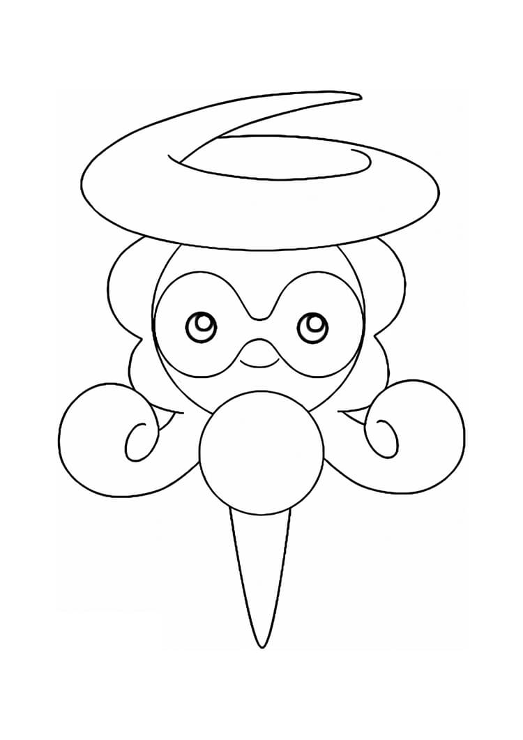 Página para colorear Castform (A4) para imprimir