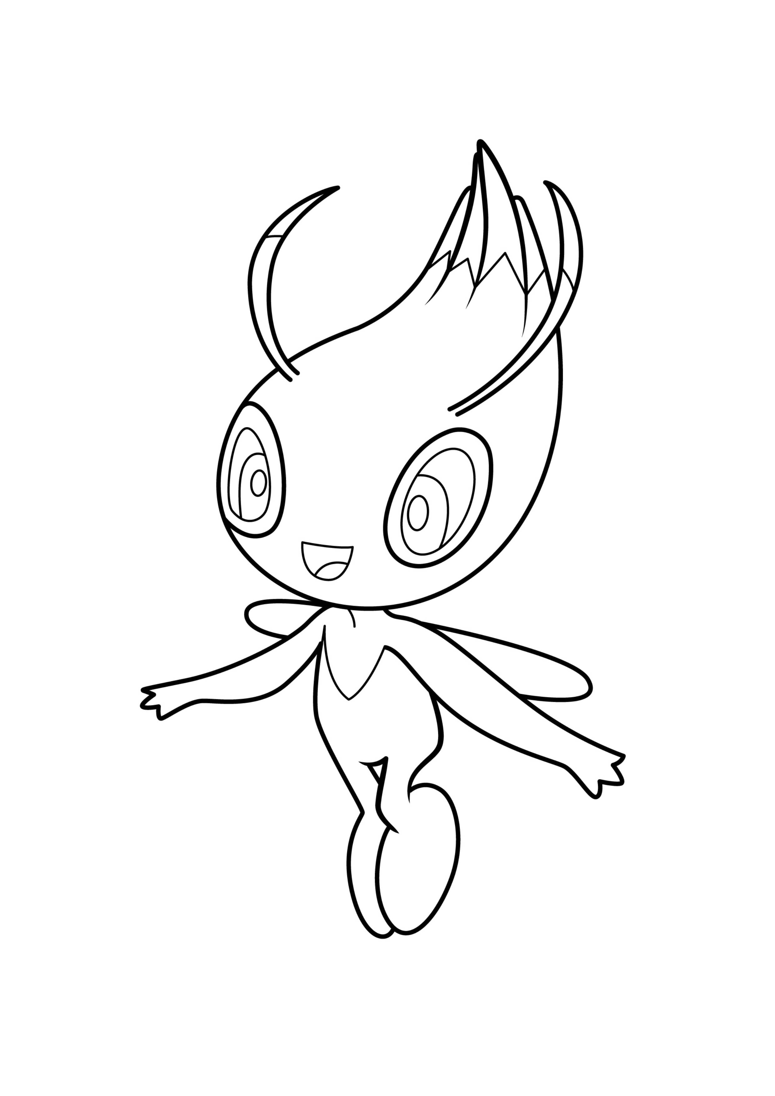 Página para colorear Celebi (A4) para imprimir