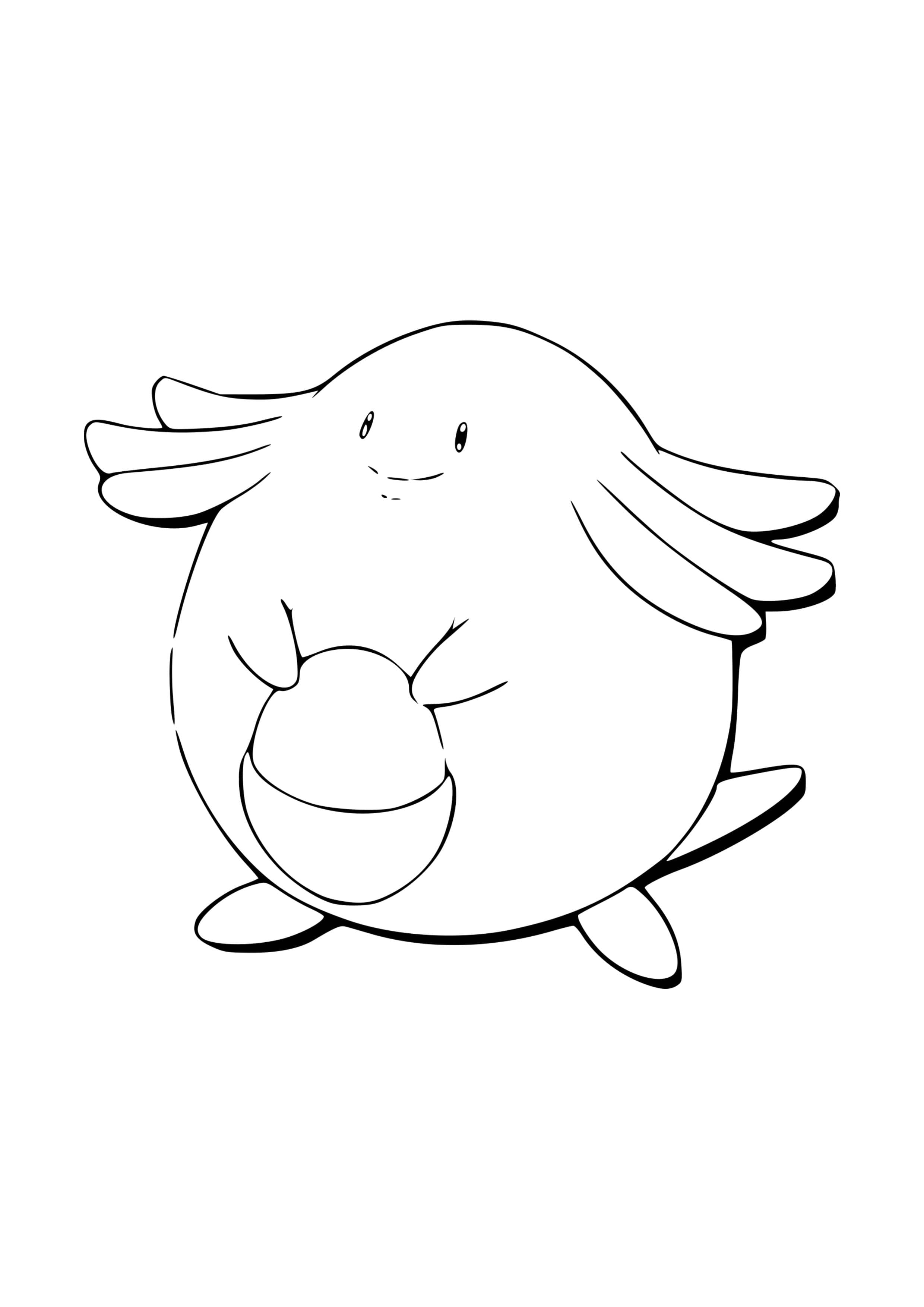 Página para colorear Chansey (A4) para imprimir