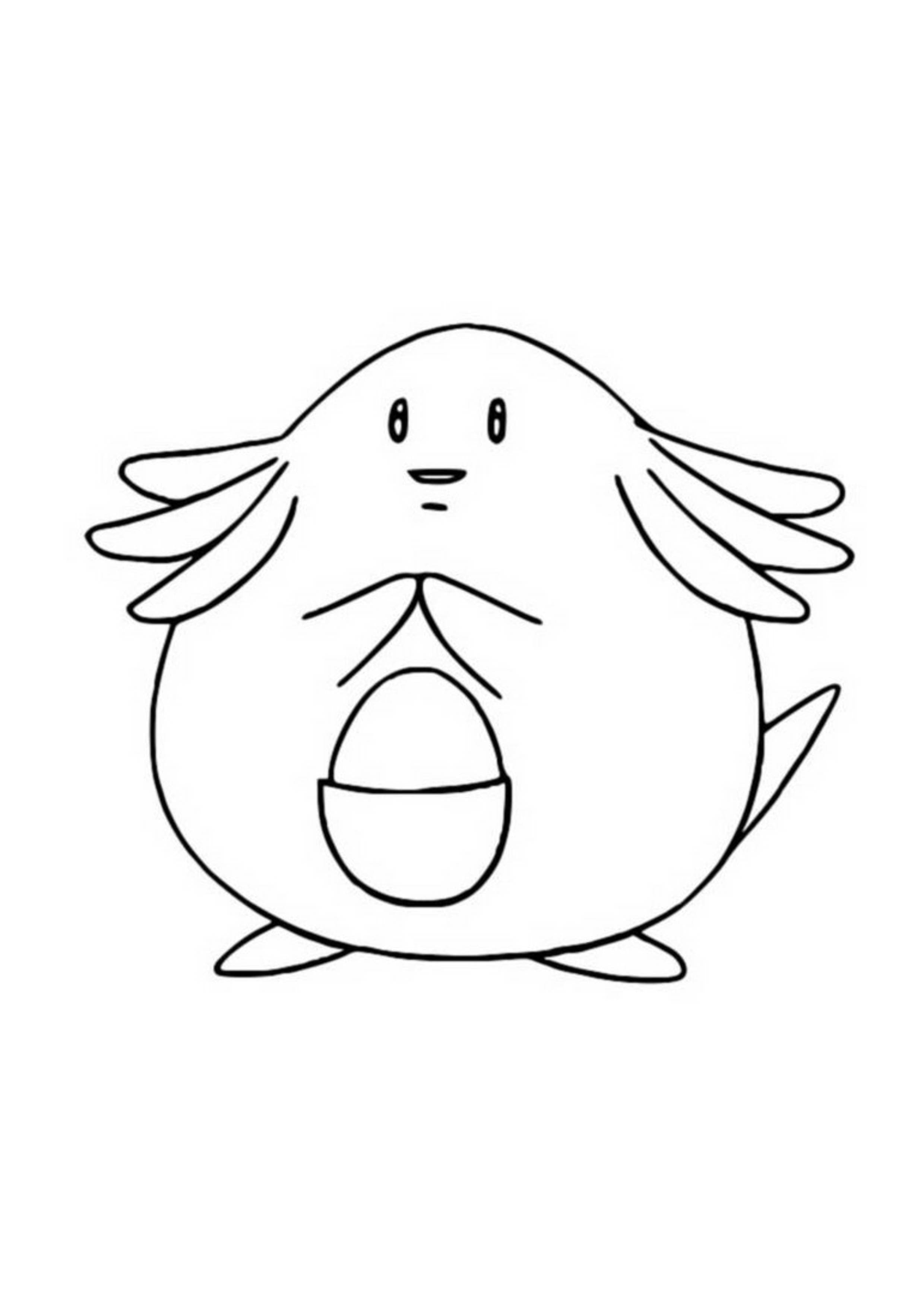 Página para colorear Chansey (A4) para imprimir