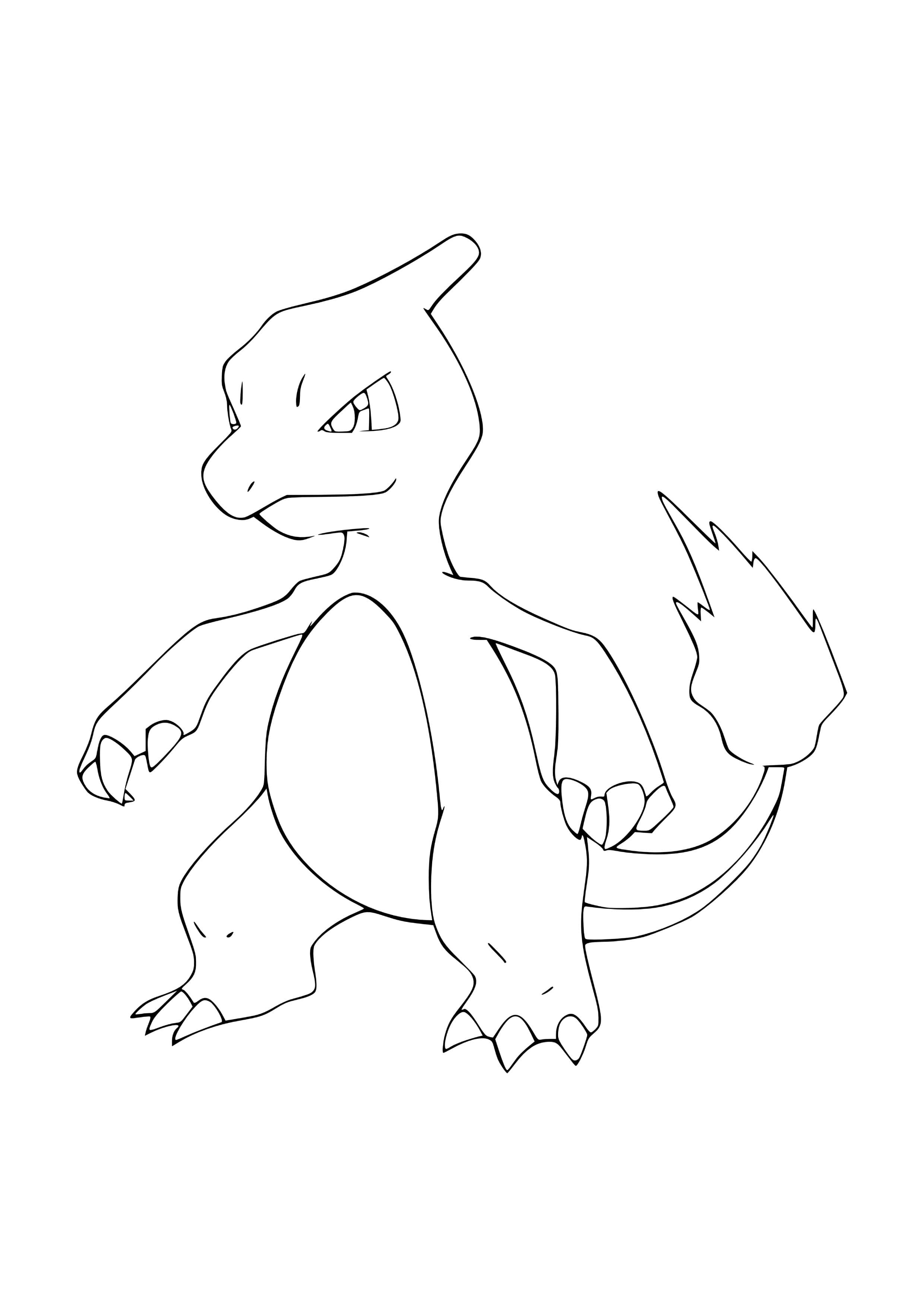 Página para colorear Charmeleon (A4) para imprimir