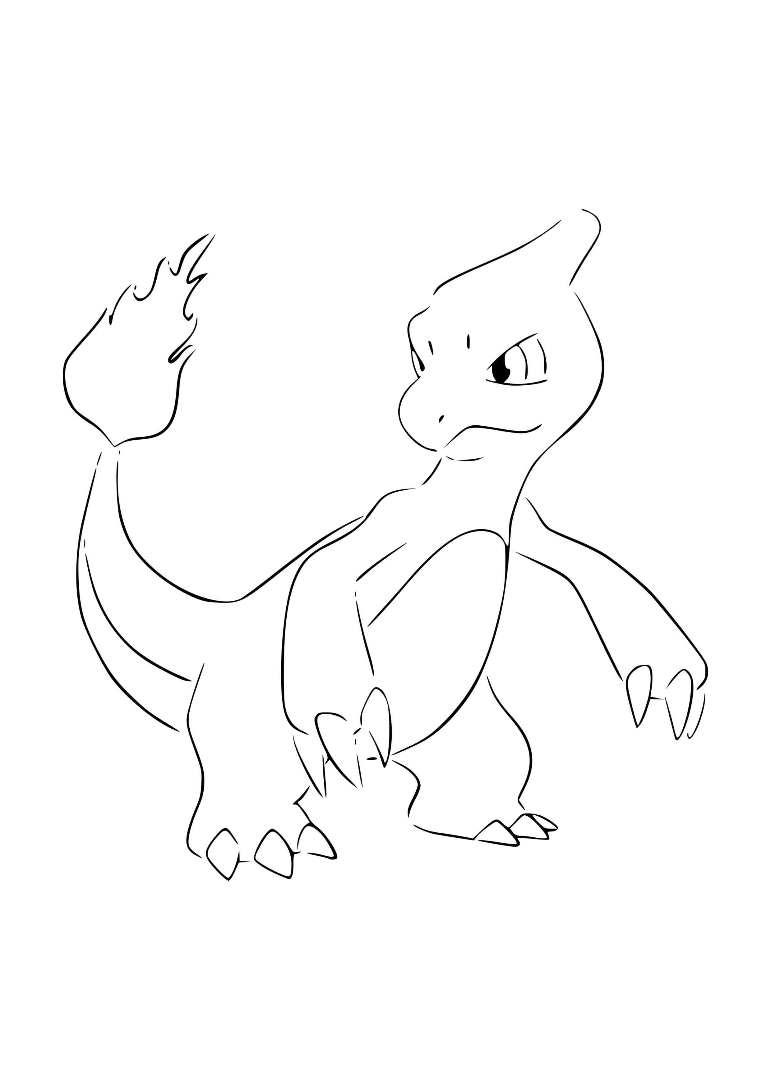 Página para colorear Charmeleon (A4) para imprimir