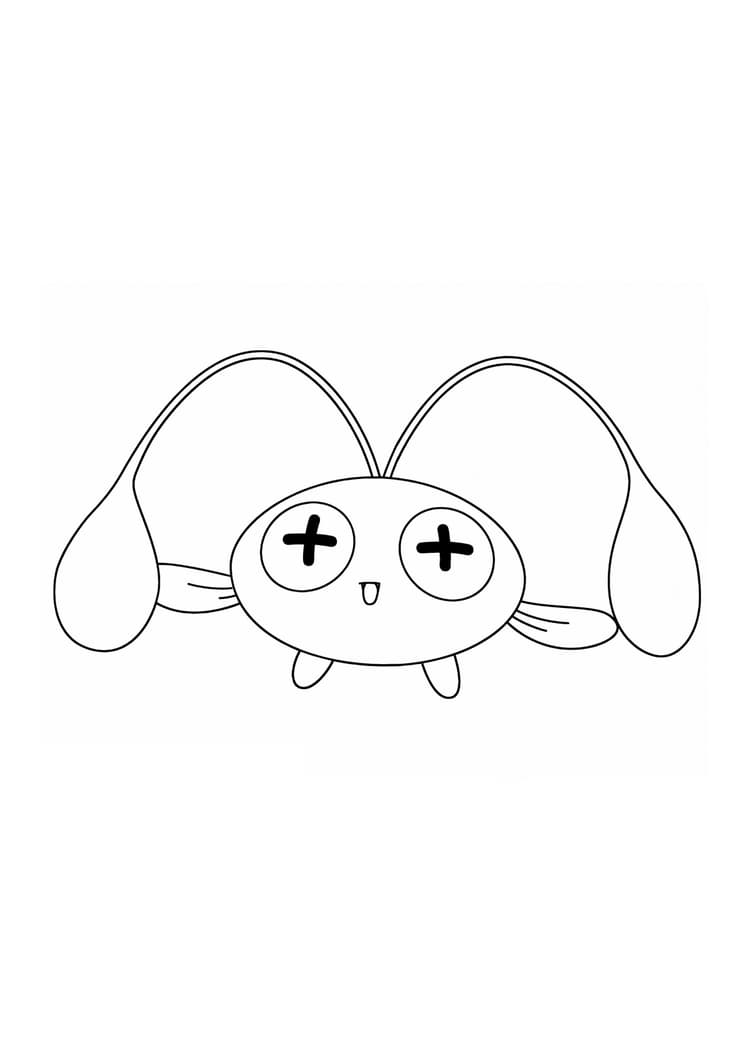 Página para colorear Chinchou (A4) para imprimir