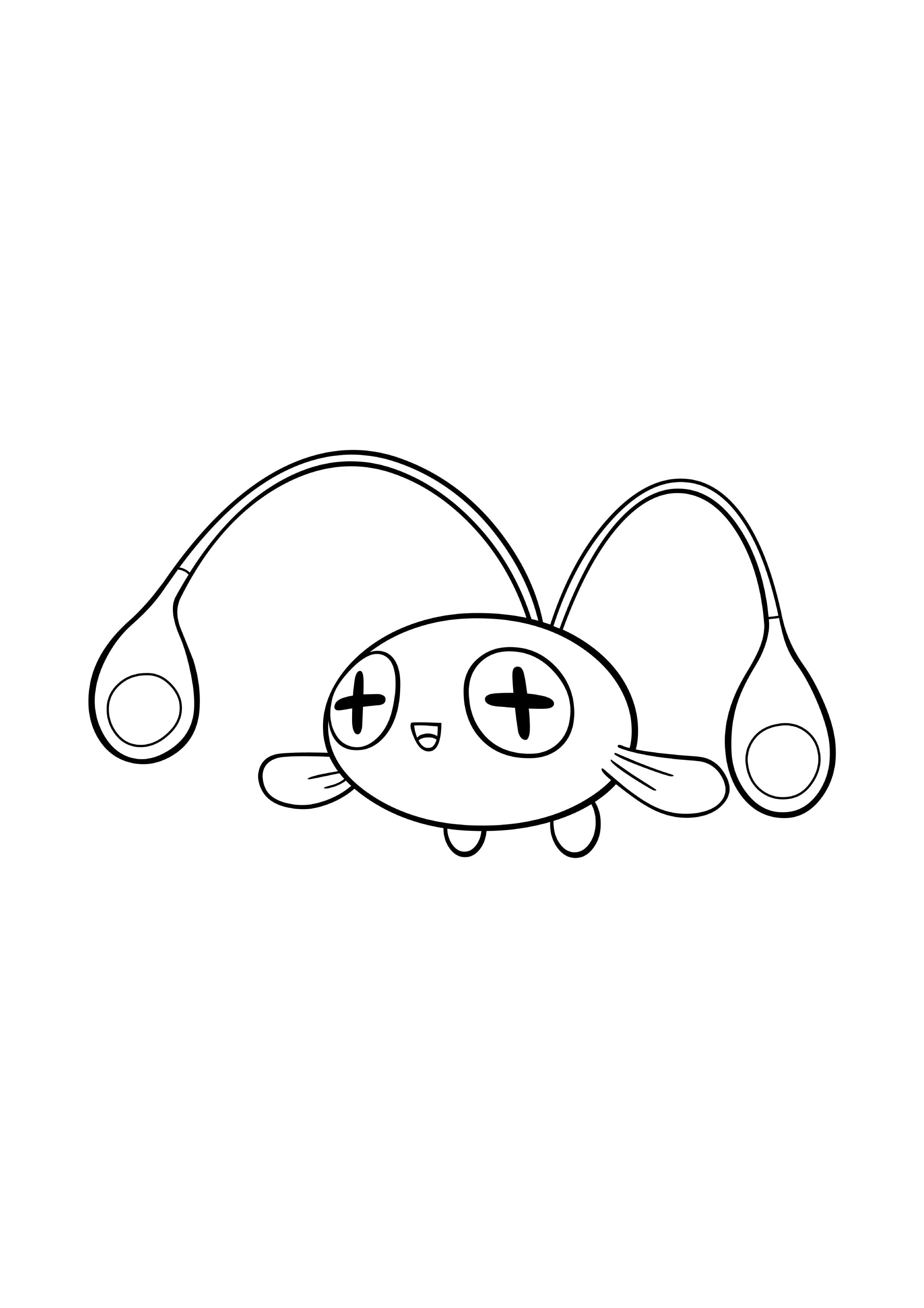 Página para colorear Chinchou (A4) para imprimir