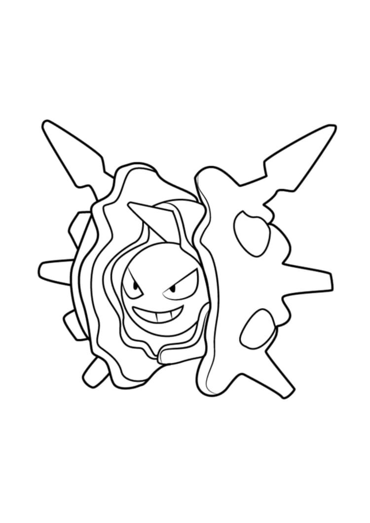 Página para colorear Cloyster (A4) para imprimir