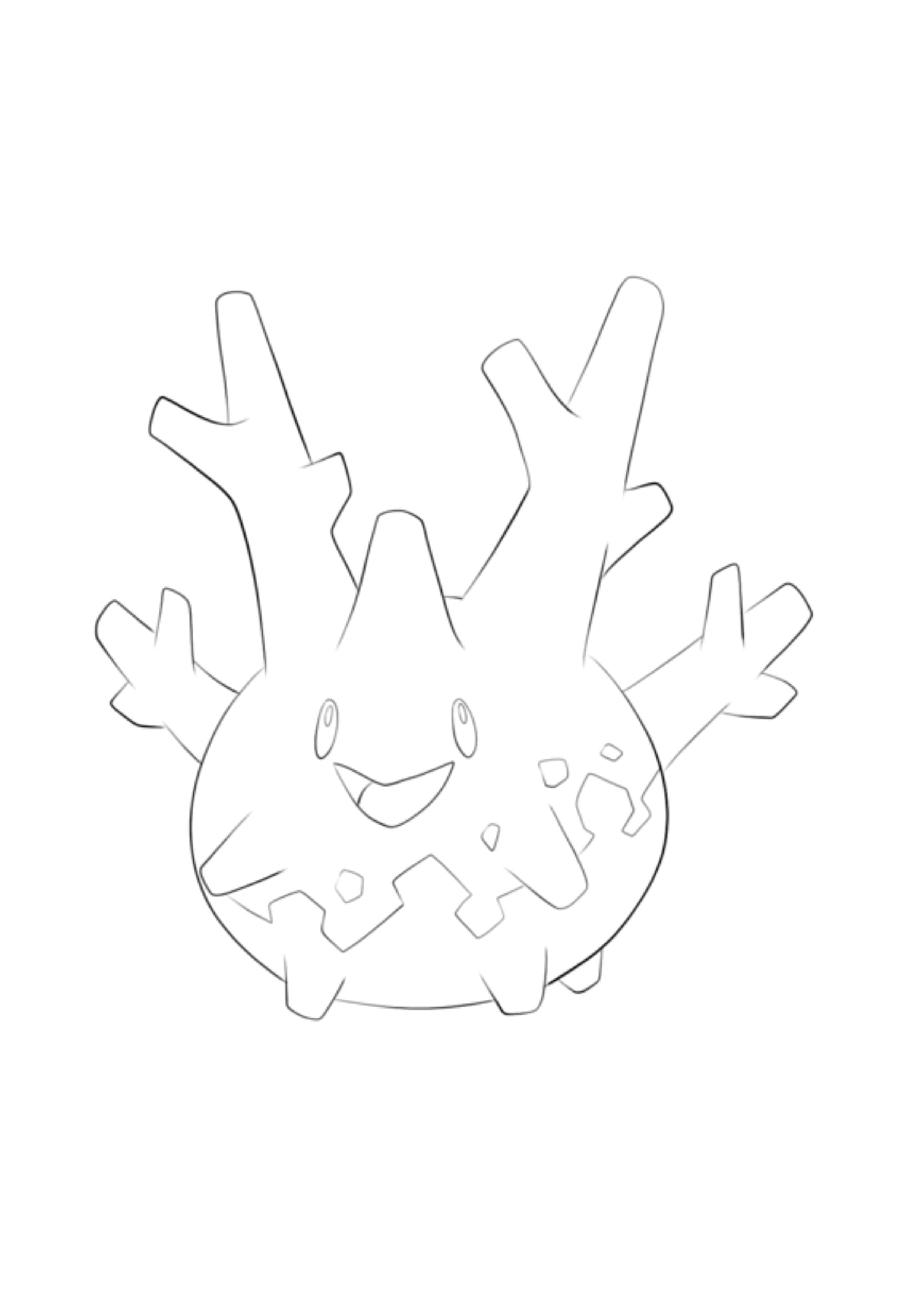 Página para colorear Corsola (A4) para imprimir
