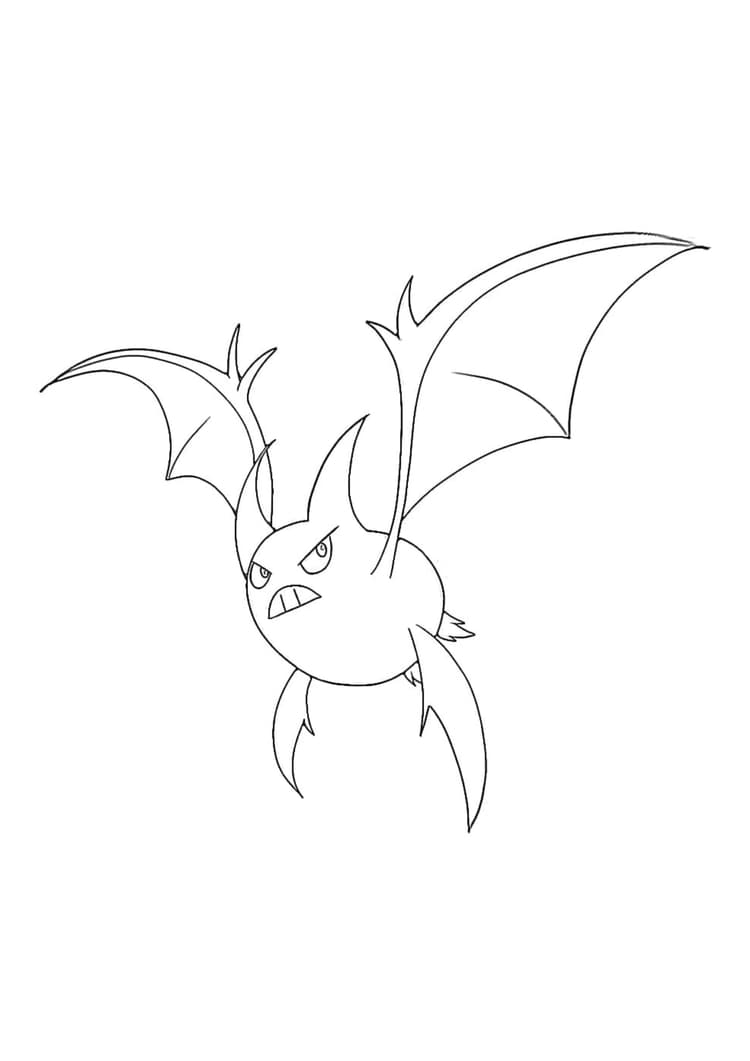 Página para colorear Crobat (A4) para imprimir