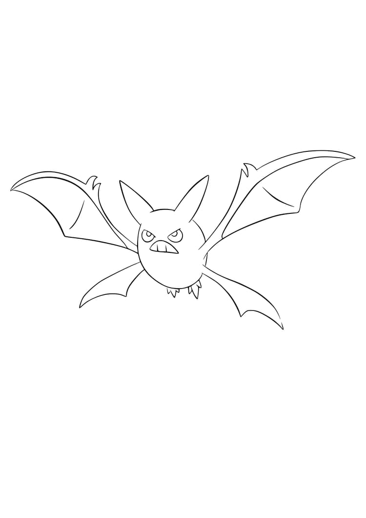 Página para colorear Crobat (A4) para imprimir