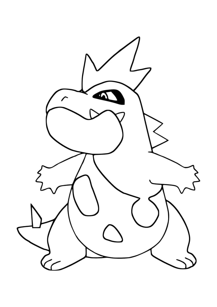 Página para colorear Croconaw (A4) para imprimir