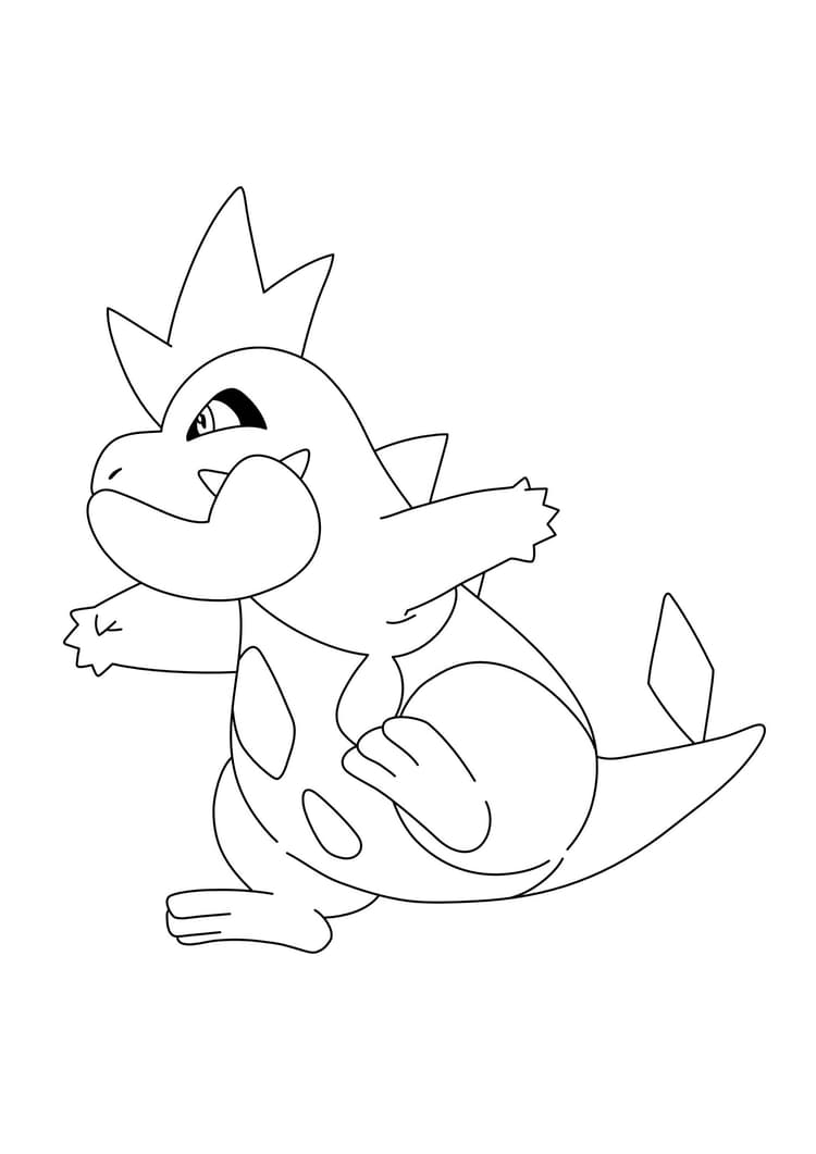 Página para colorear Croconaw (A4) para imprimir