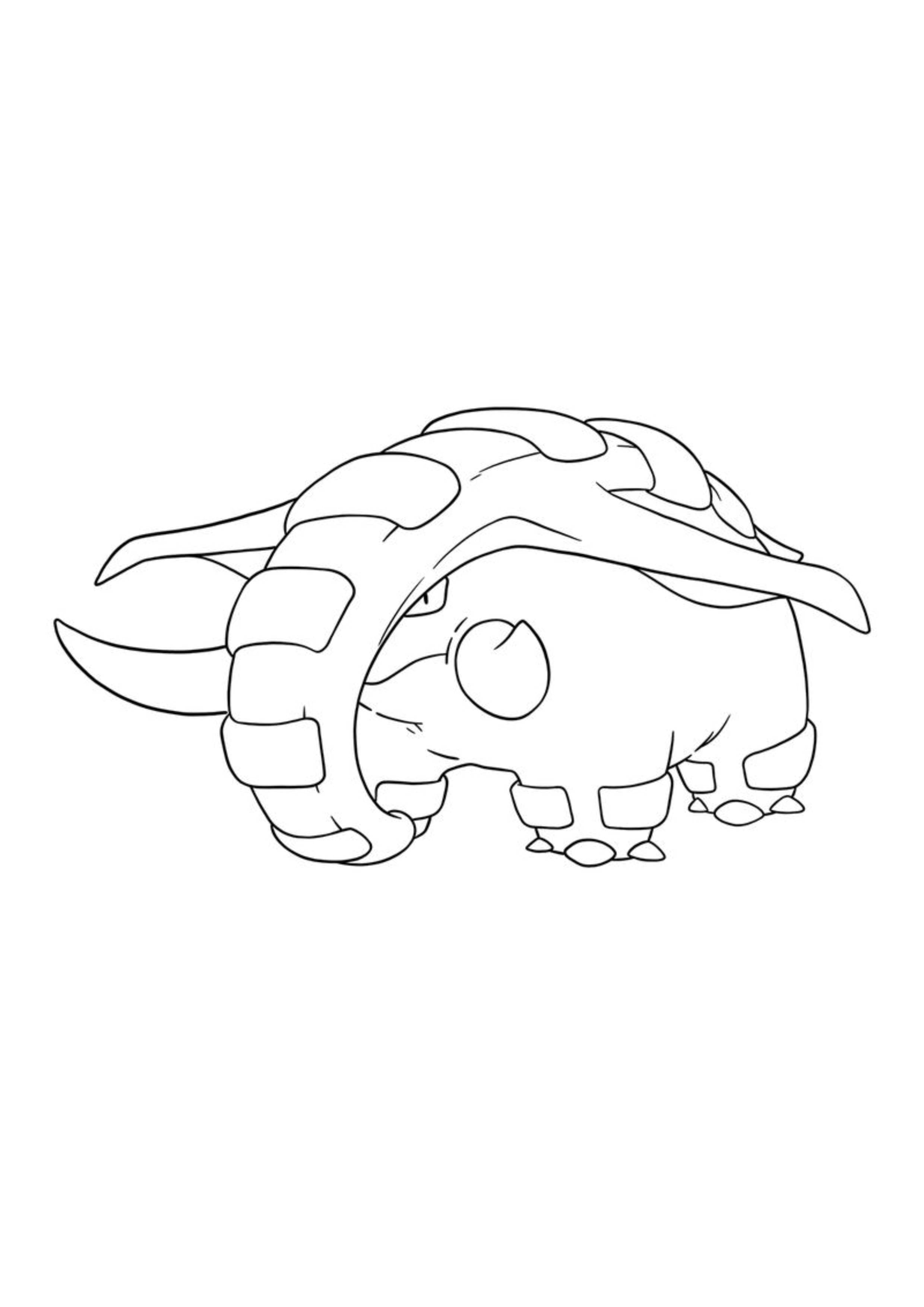 Página para colorear Donphan (A4) para imprimir