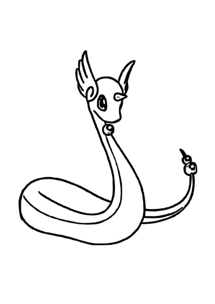 Página para colorear Dragonair (A4) para imprimir