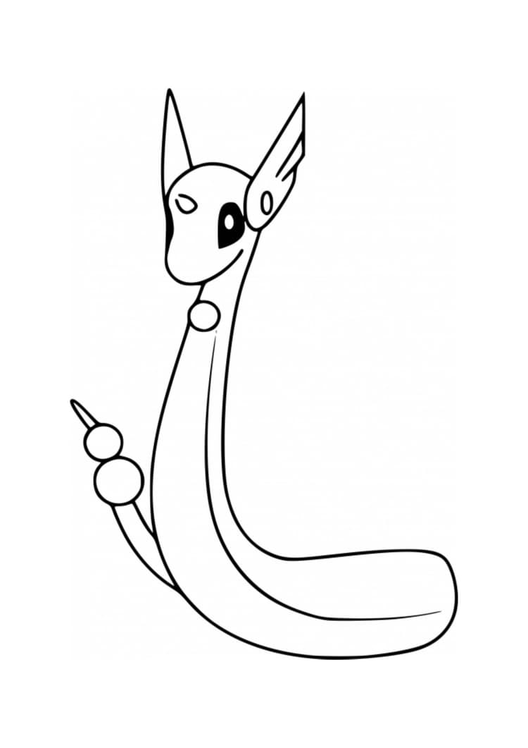 Página para colorear Dragonair (A4) para imprimir