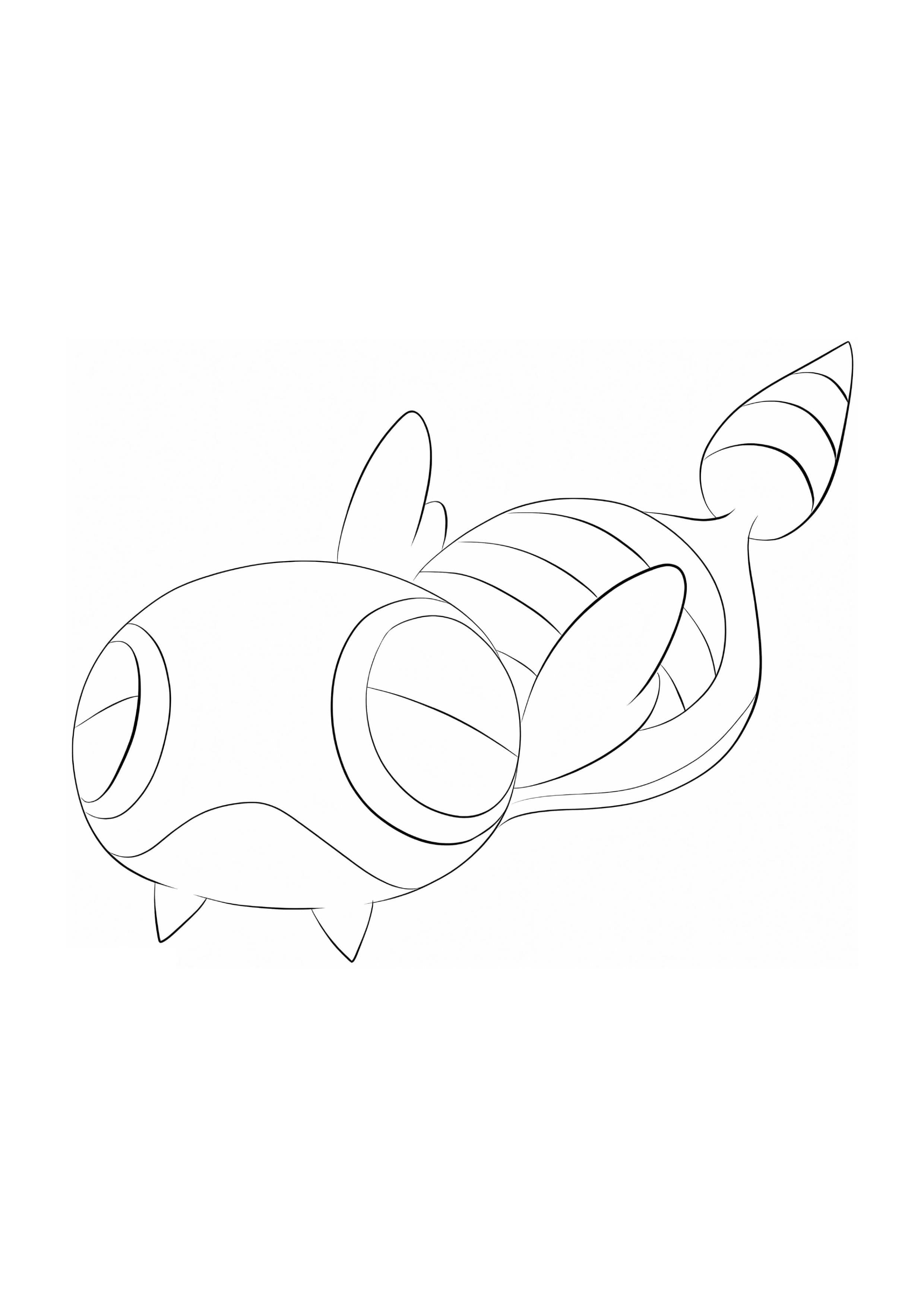 Página para colorear Dunsparce (A4) para imprimir