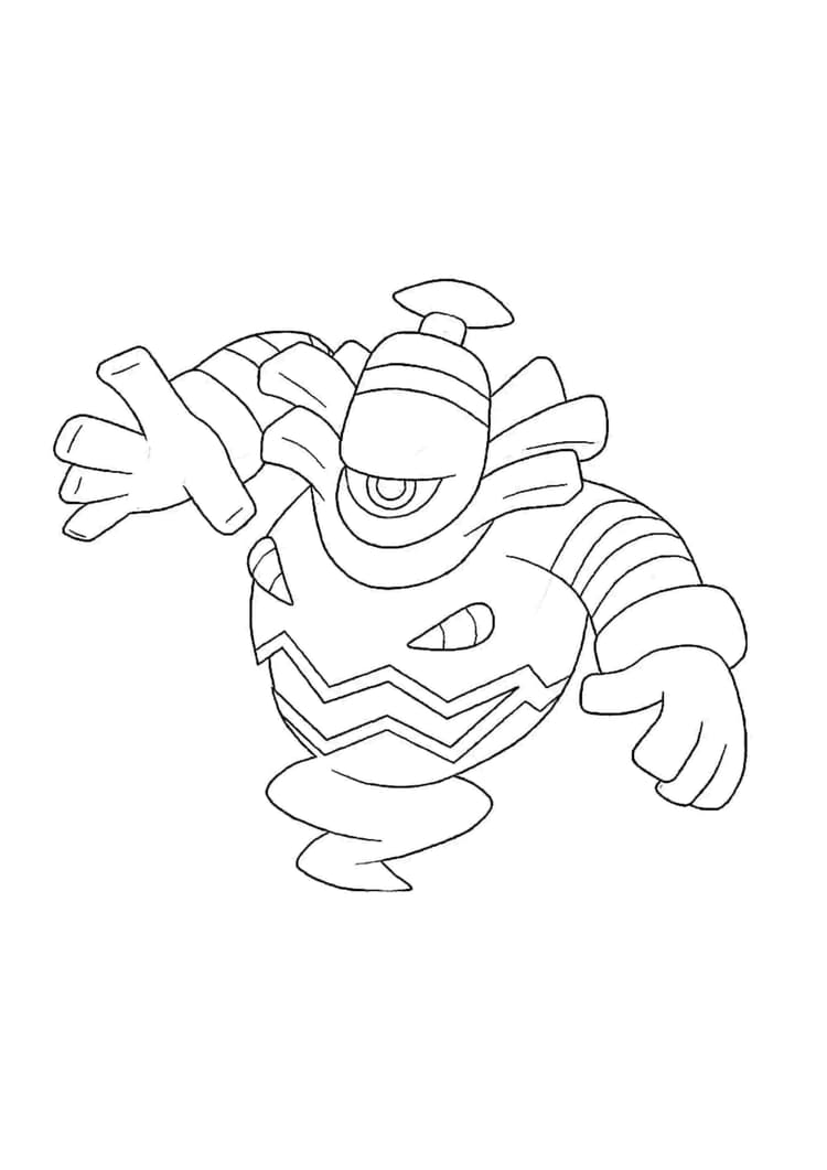 Página para colorear Dusknoir (A4) para imprimir