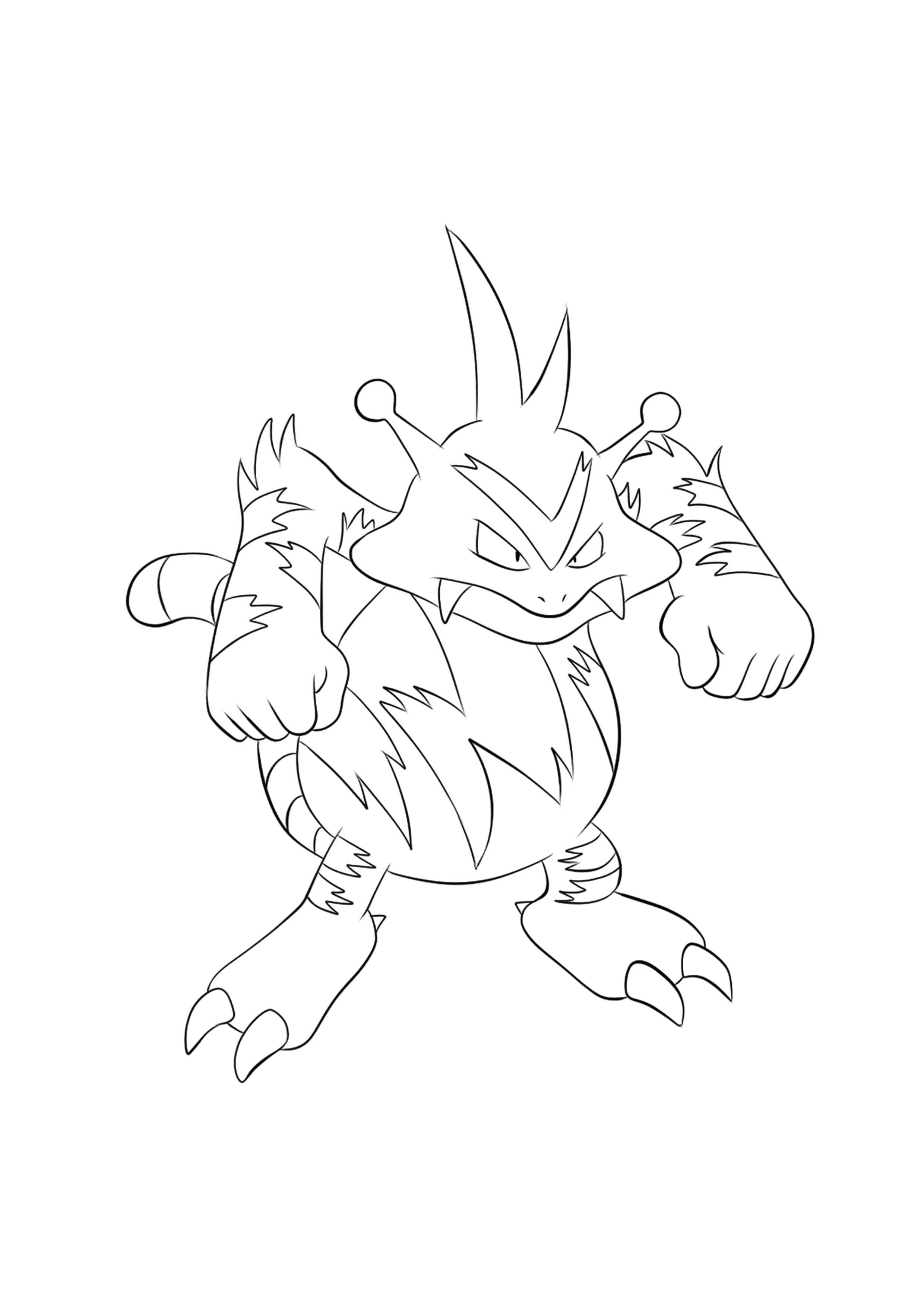 Página para colorear Electabuzz (A4) para imprimir