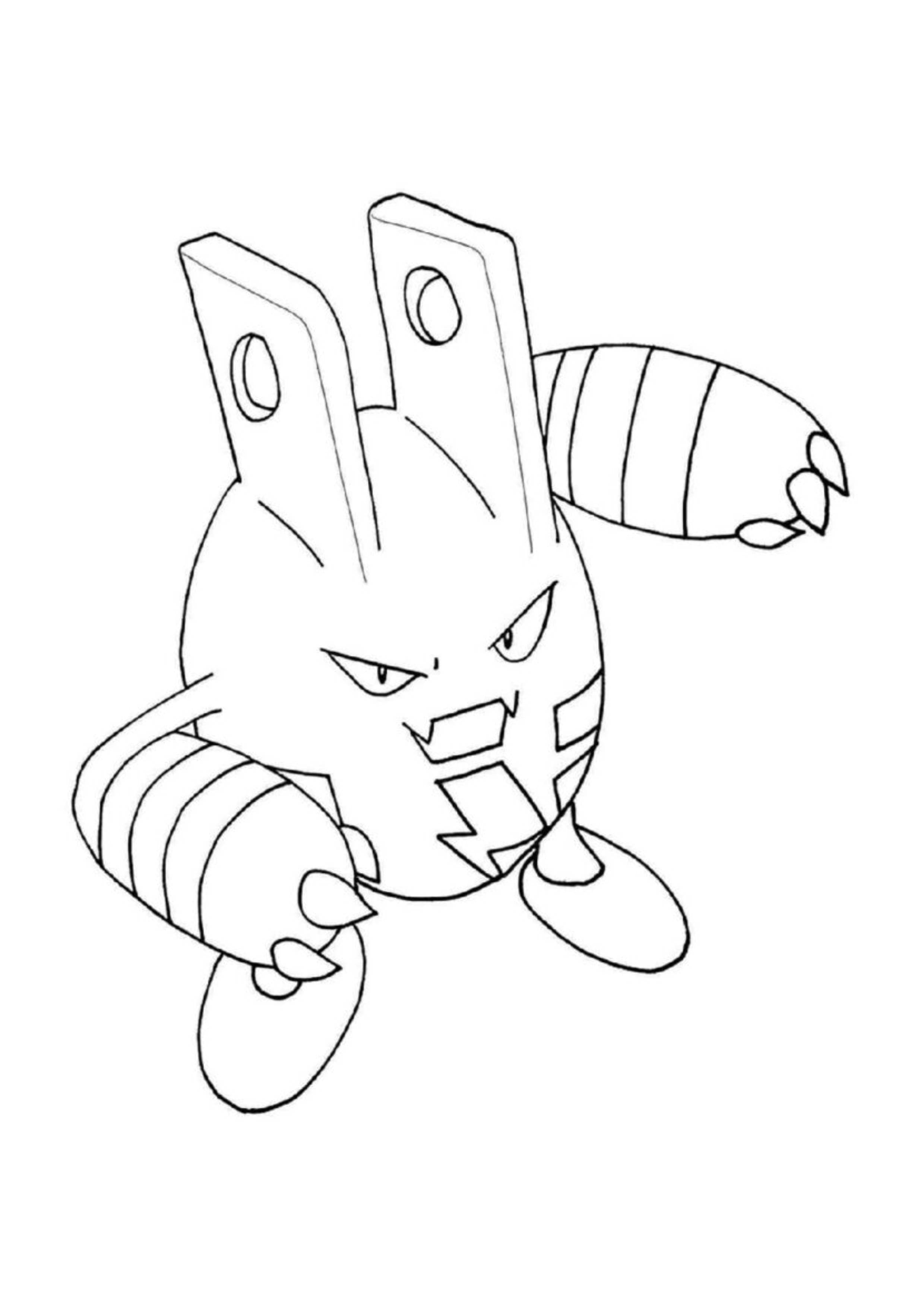 Página para colorear Elekid (A4) para imprimir