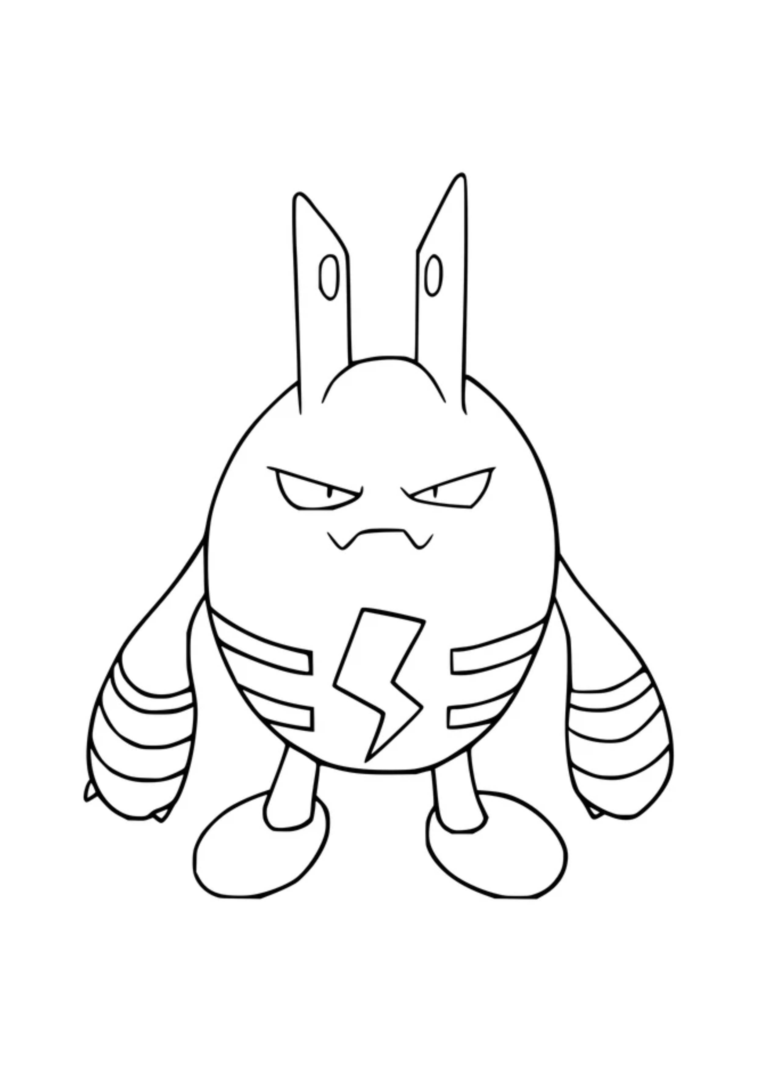 Página para colorear Elekid (A4) para imprimir