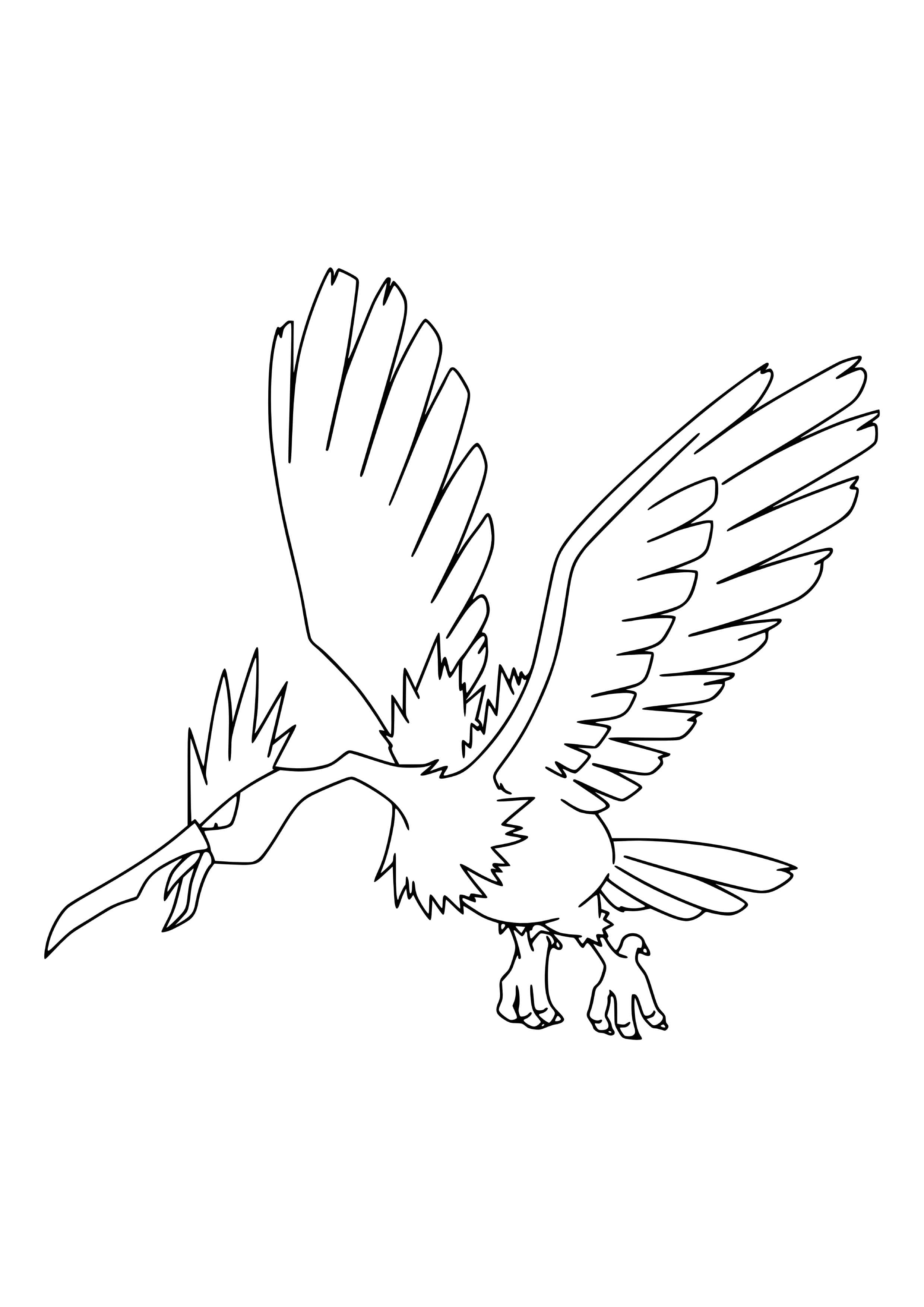 Página para colorear Fearow (A4) para imprimir