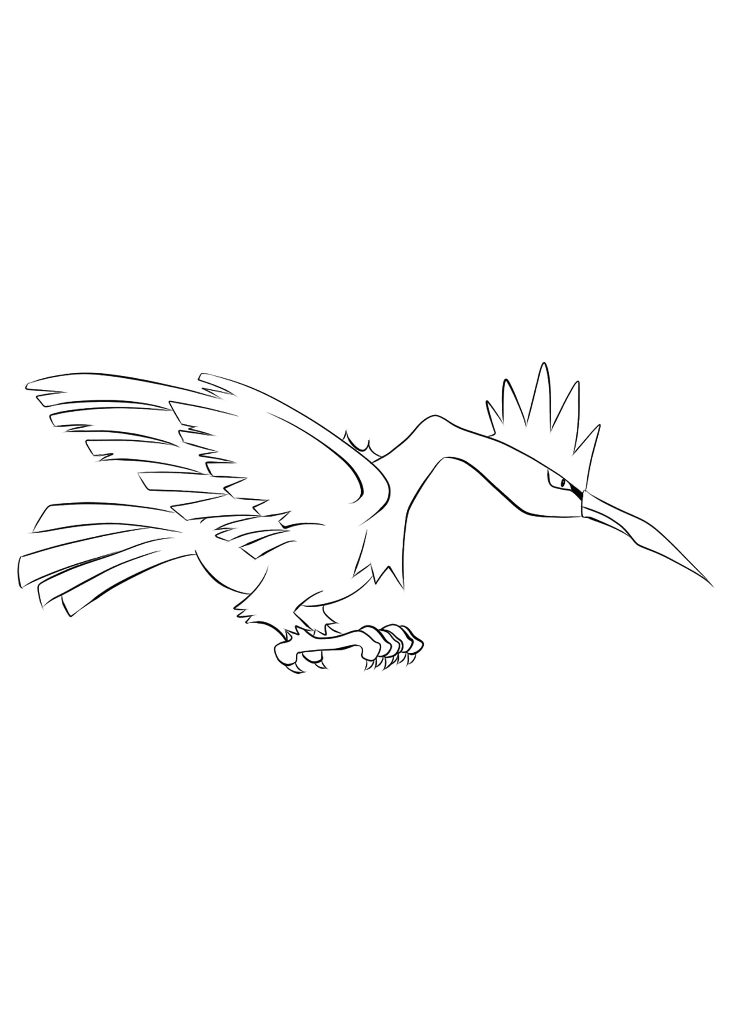 Página para colorear Fearow (A4) para imprimir
