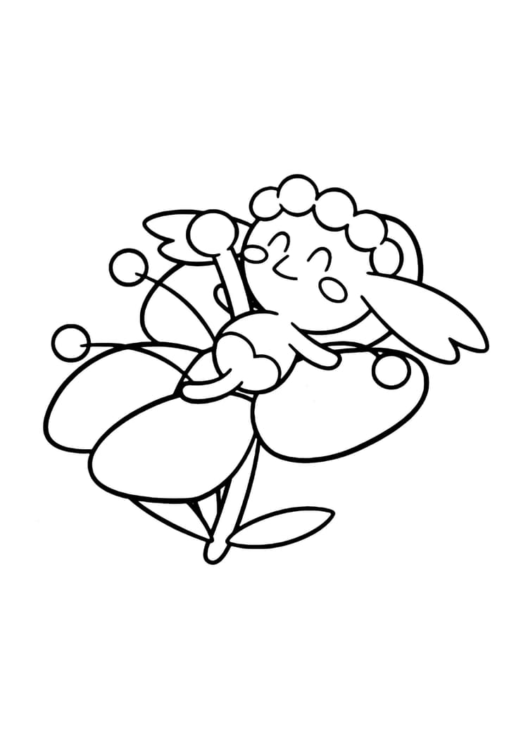 Página para colorear Flabébé (A4) para imprimir