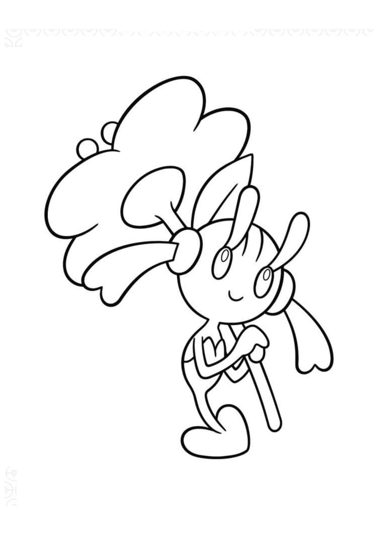 Página para colorear Floette (A4) para imprimir