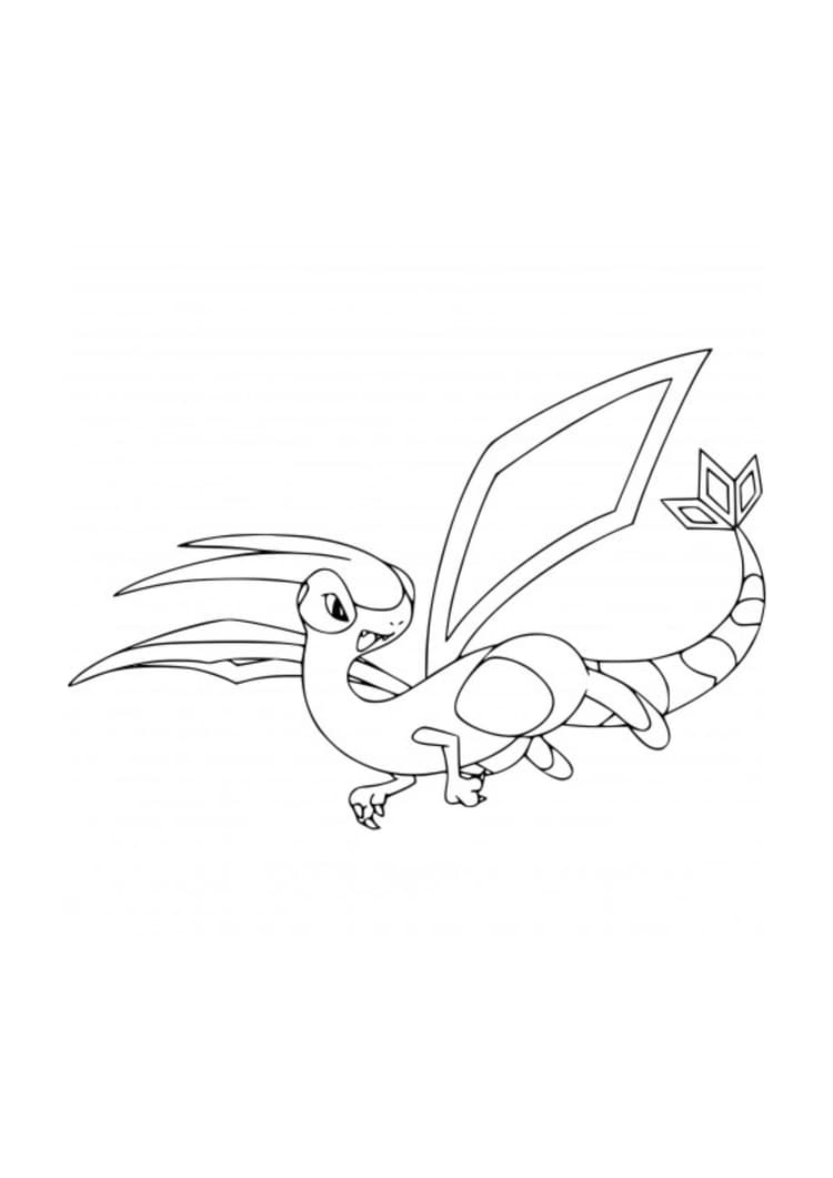 Página para colorear Flygon (A4) para imprimir