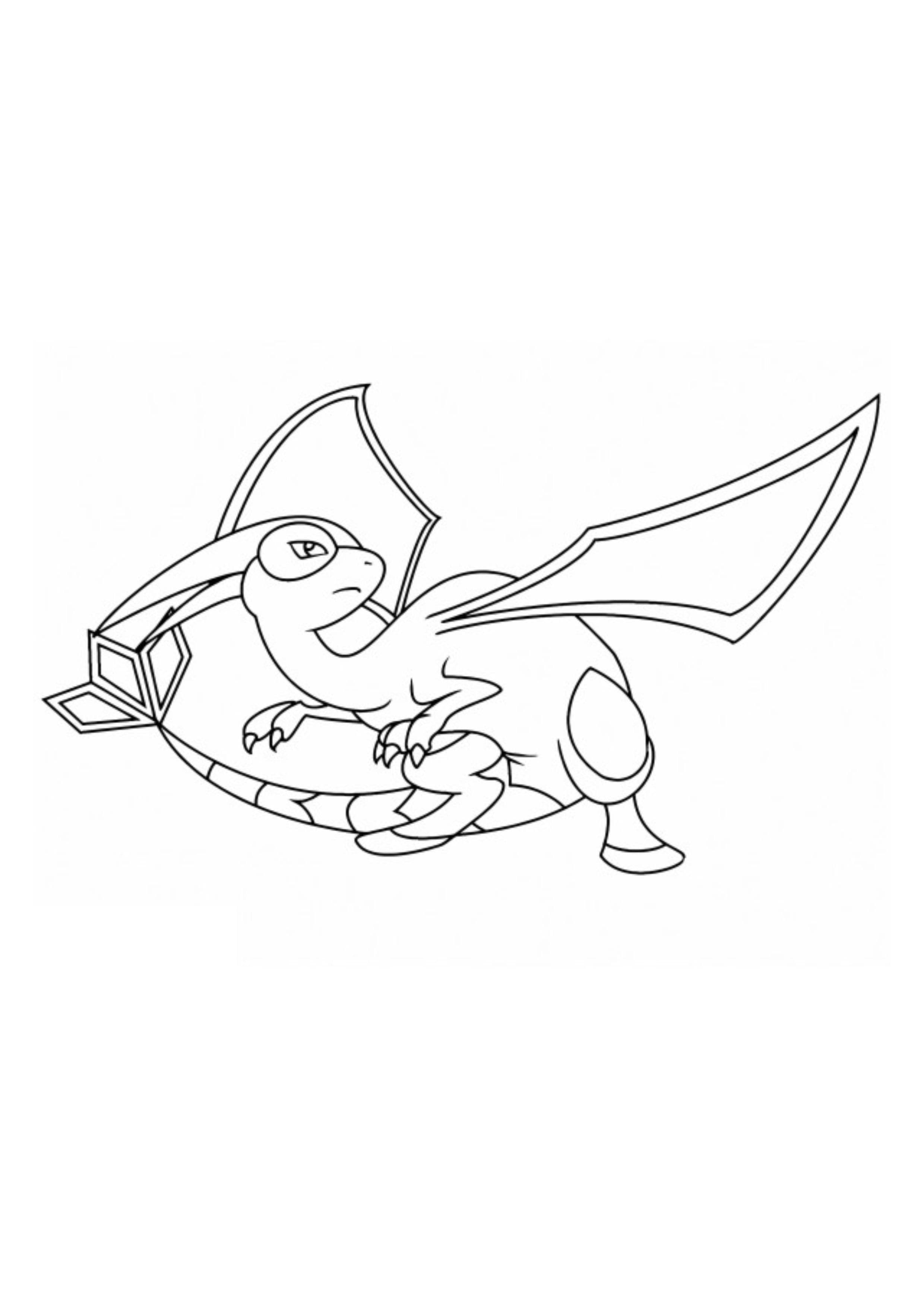 Página para colorear Flygon (A4) para imprimir