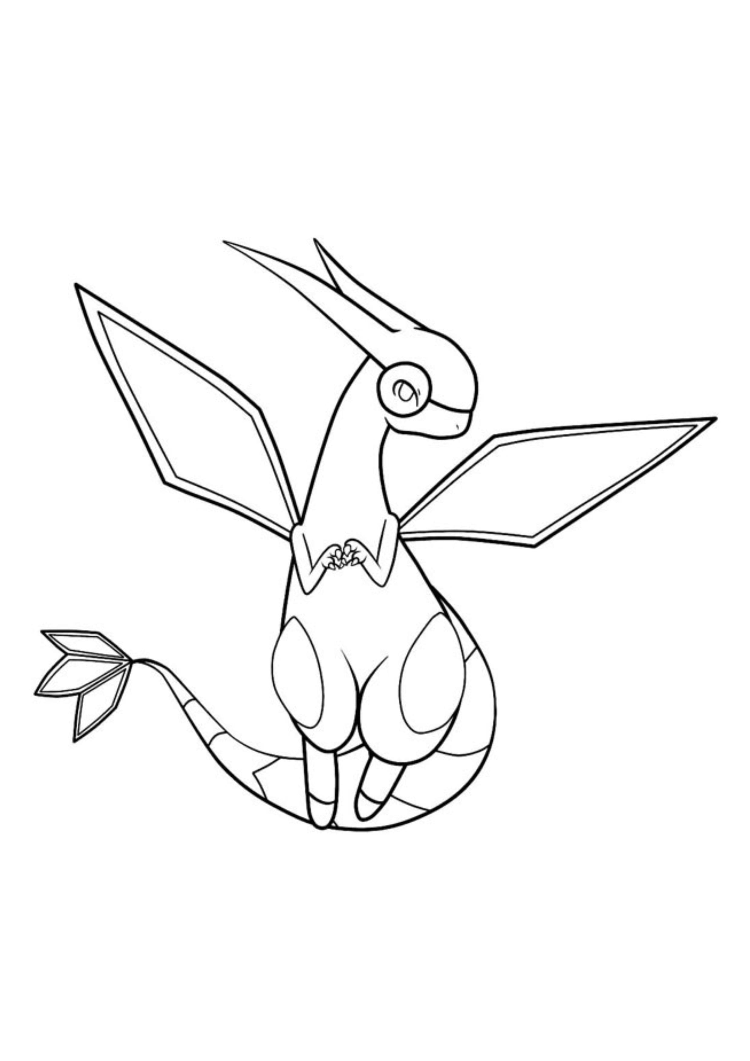 Página para colorear Flygon (A4) para imprimir