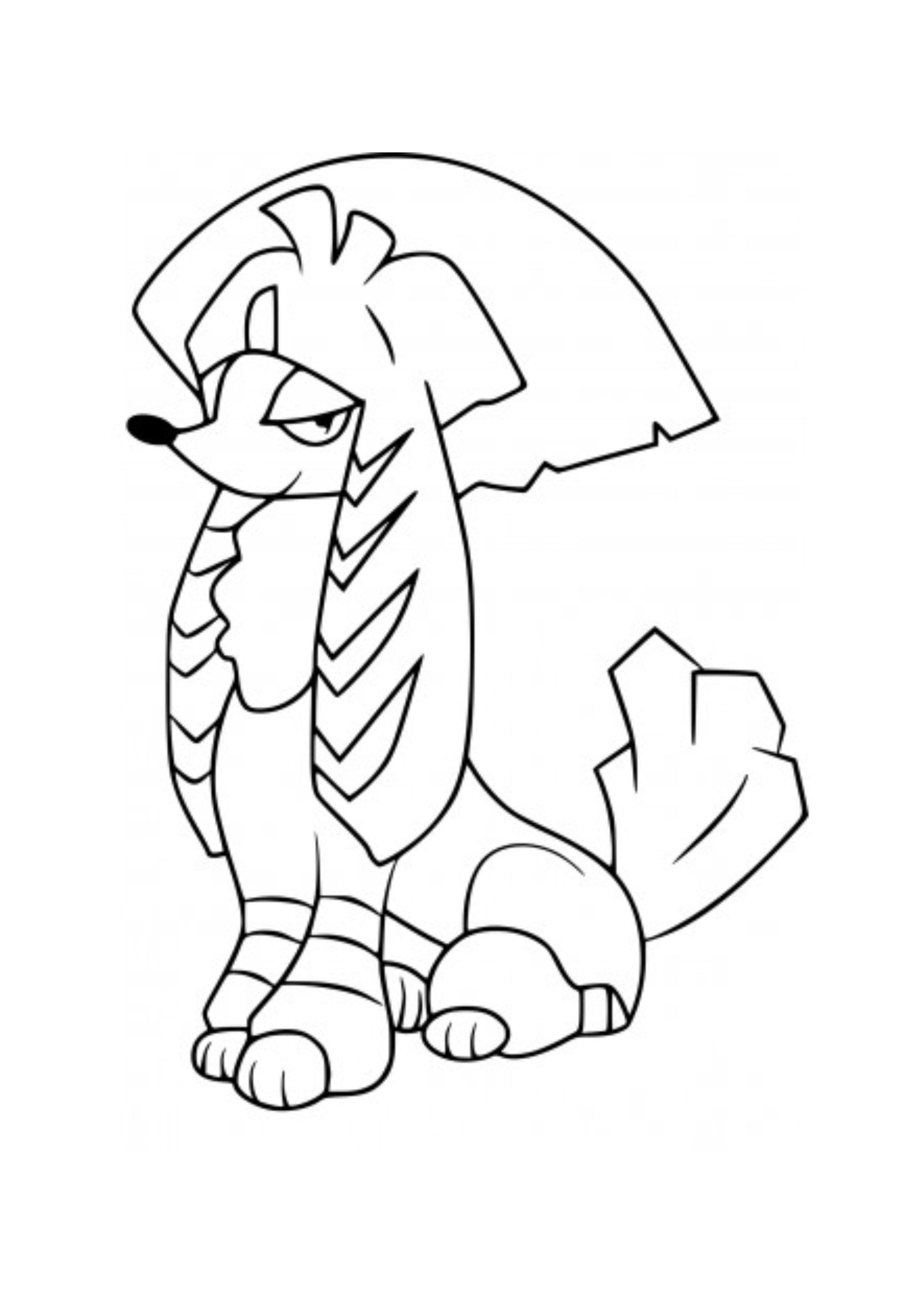 Página para colorear Furfrou (A4) para imprimir