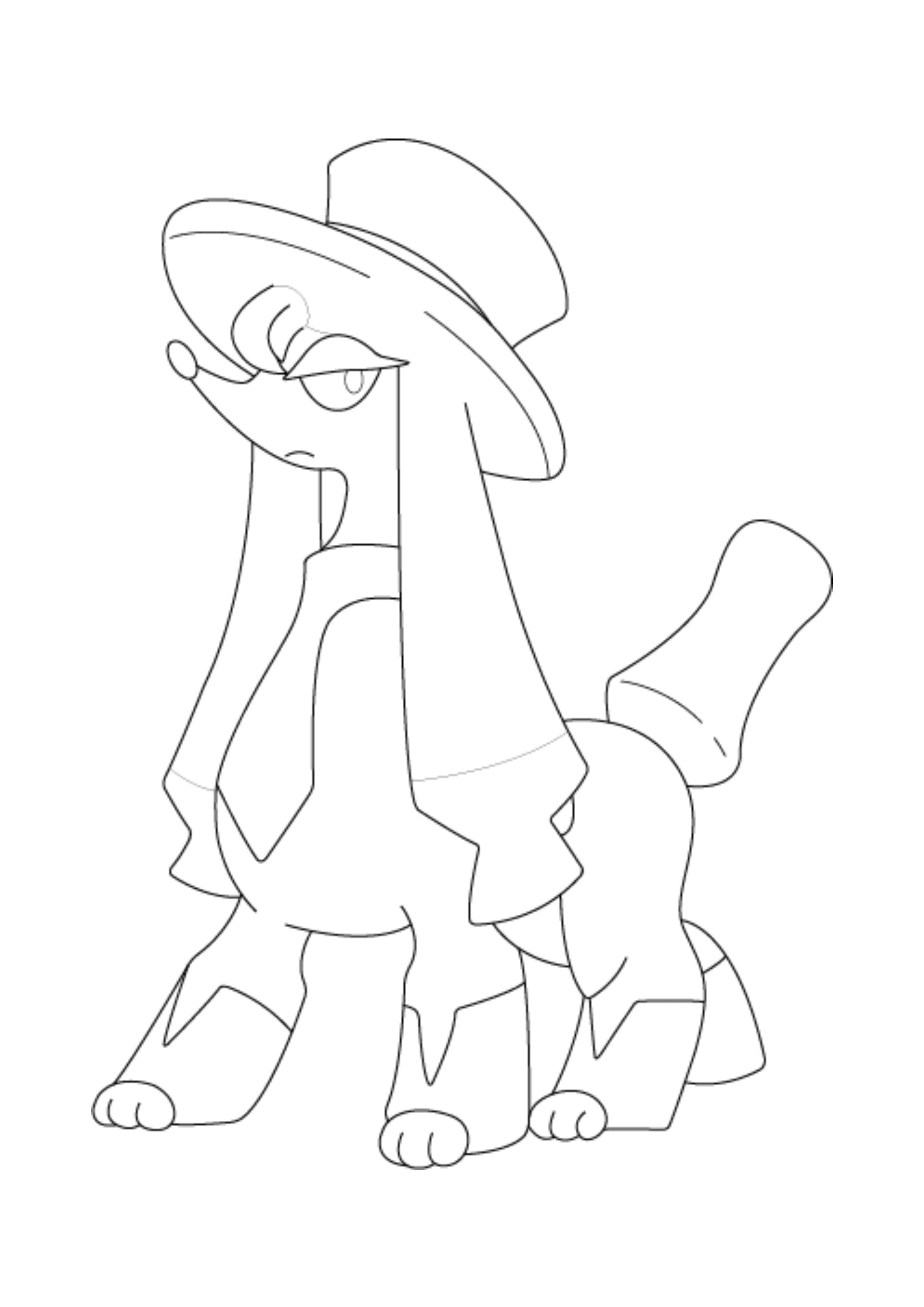 Página para colorear Furfrou (A4) para imprimir