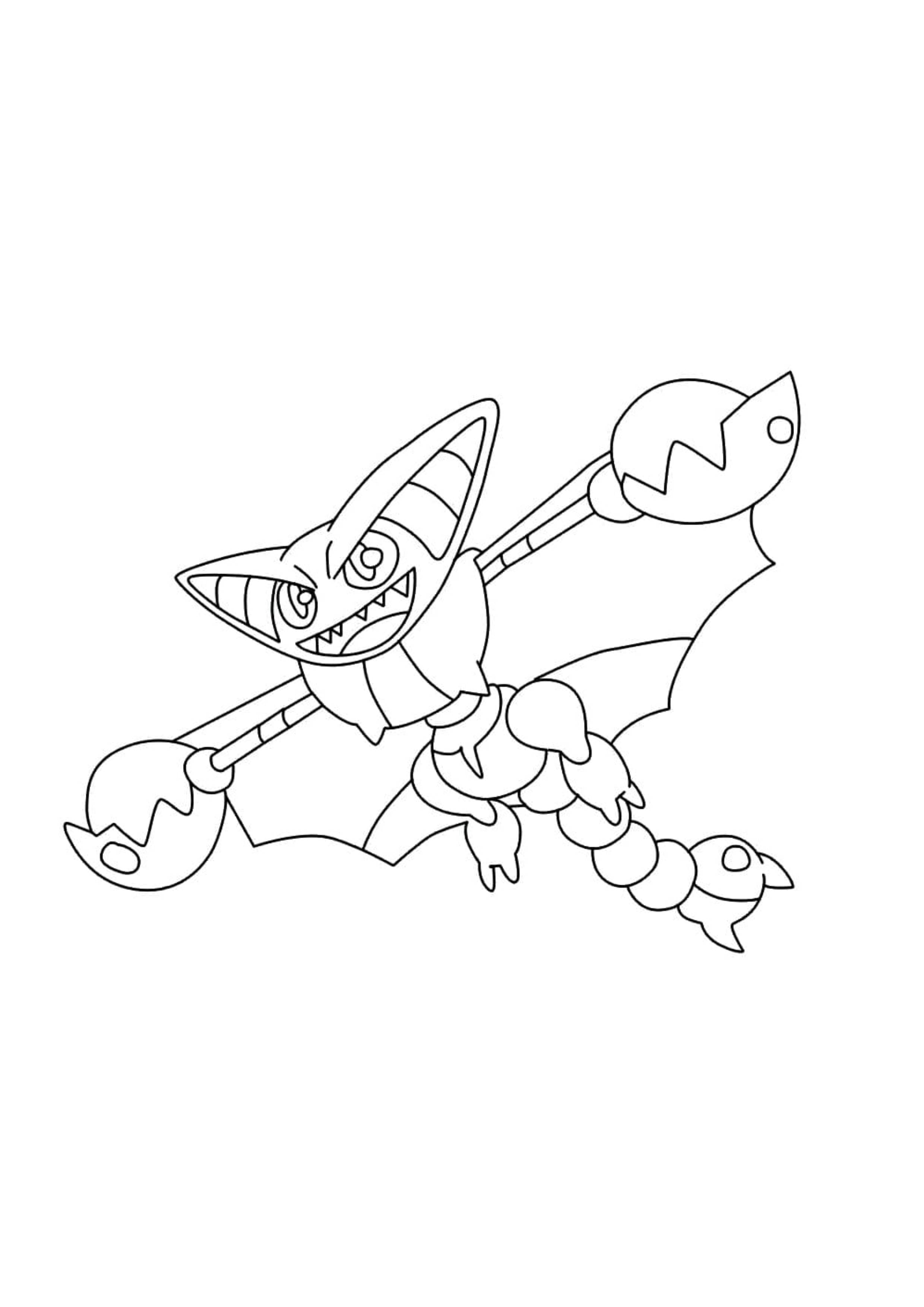 Página para colorear Gligar (A4) para imprimir